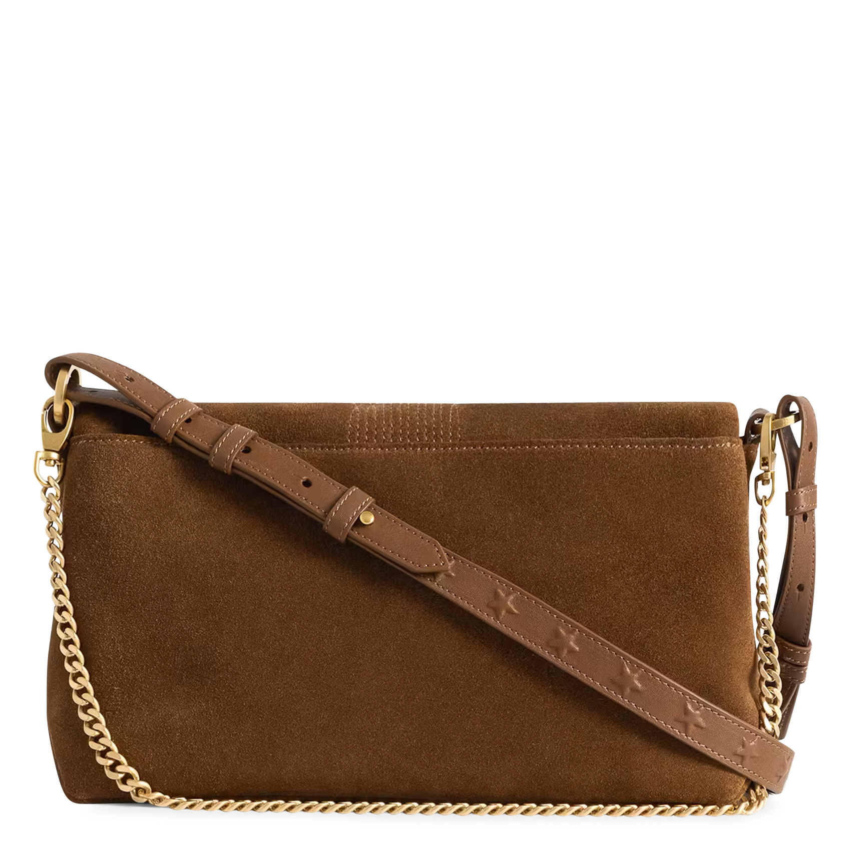 Sac bandoulière en cuir ZADIG&VOLTAIRE Marron