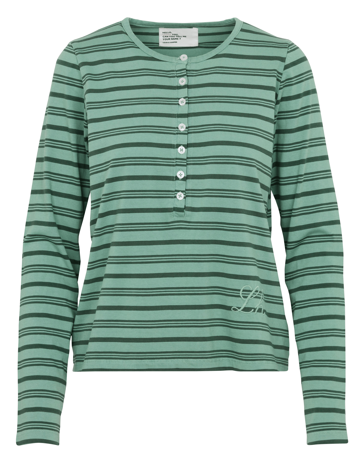 T-shirt rayé en coton bio LEON & HARPER
