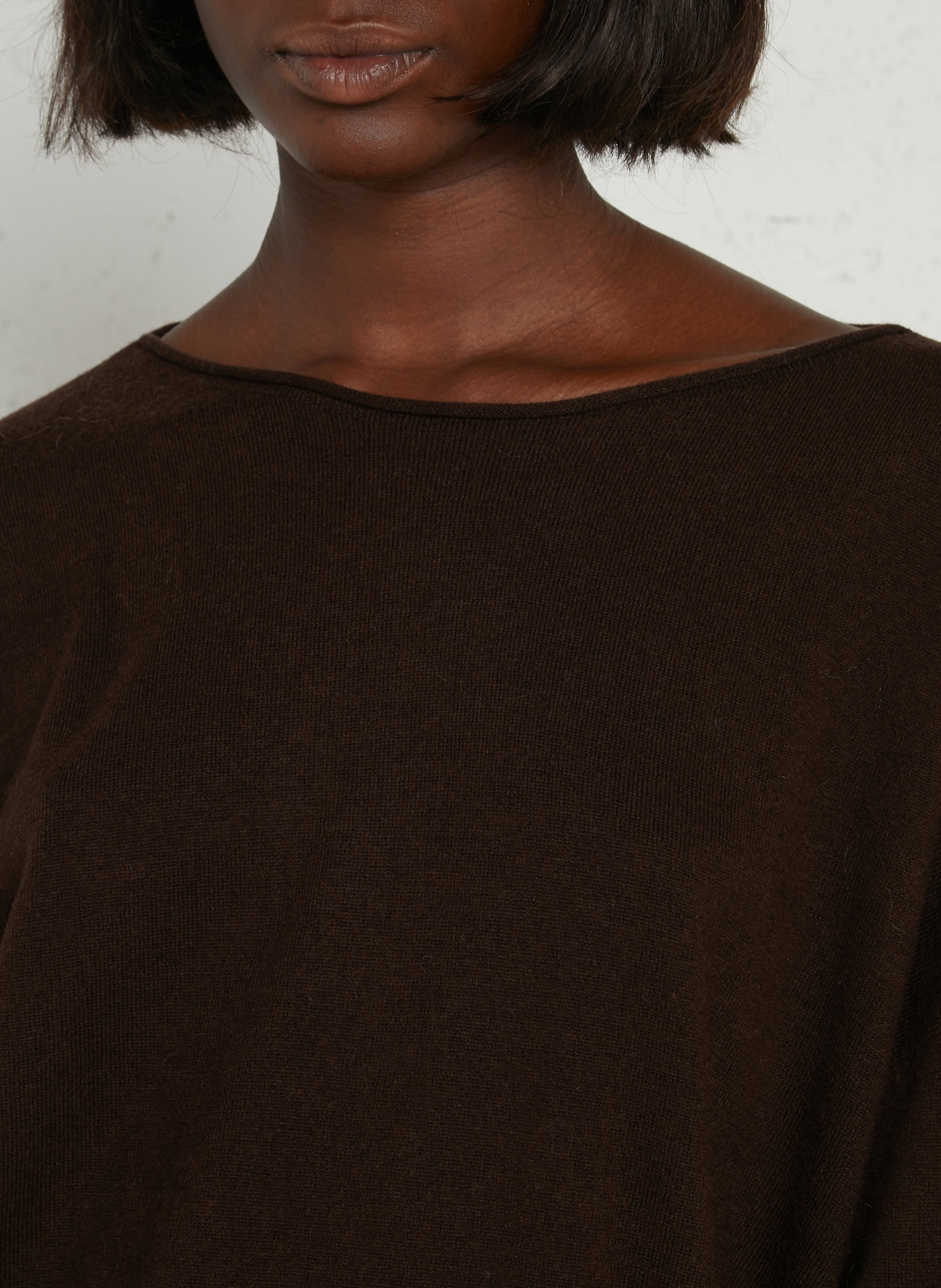 Oversized wool sweater DES PETITS HAUTS Brown