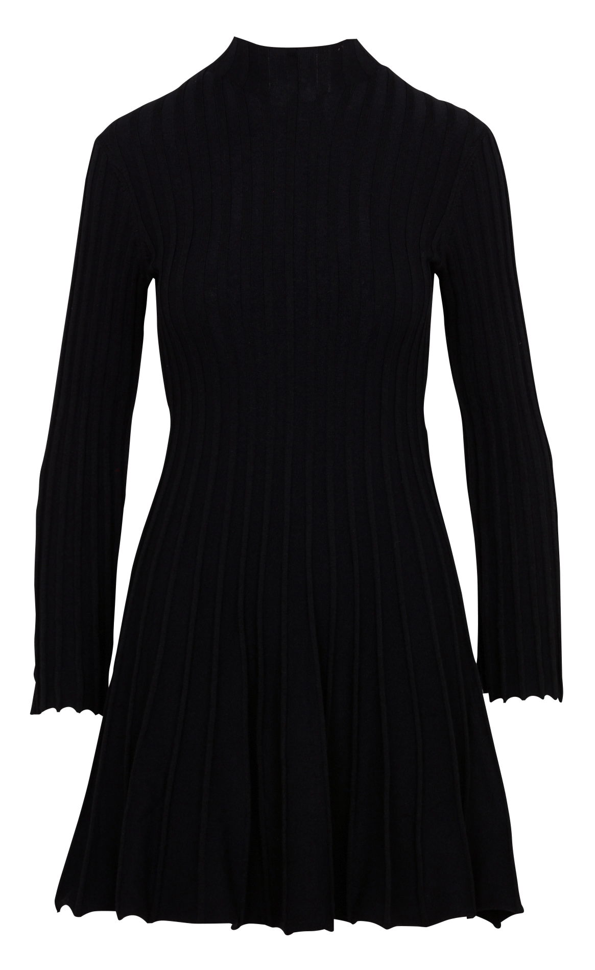 Robe courte cintrée col montant MAJE Noir