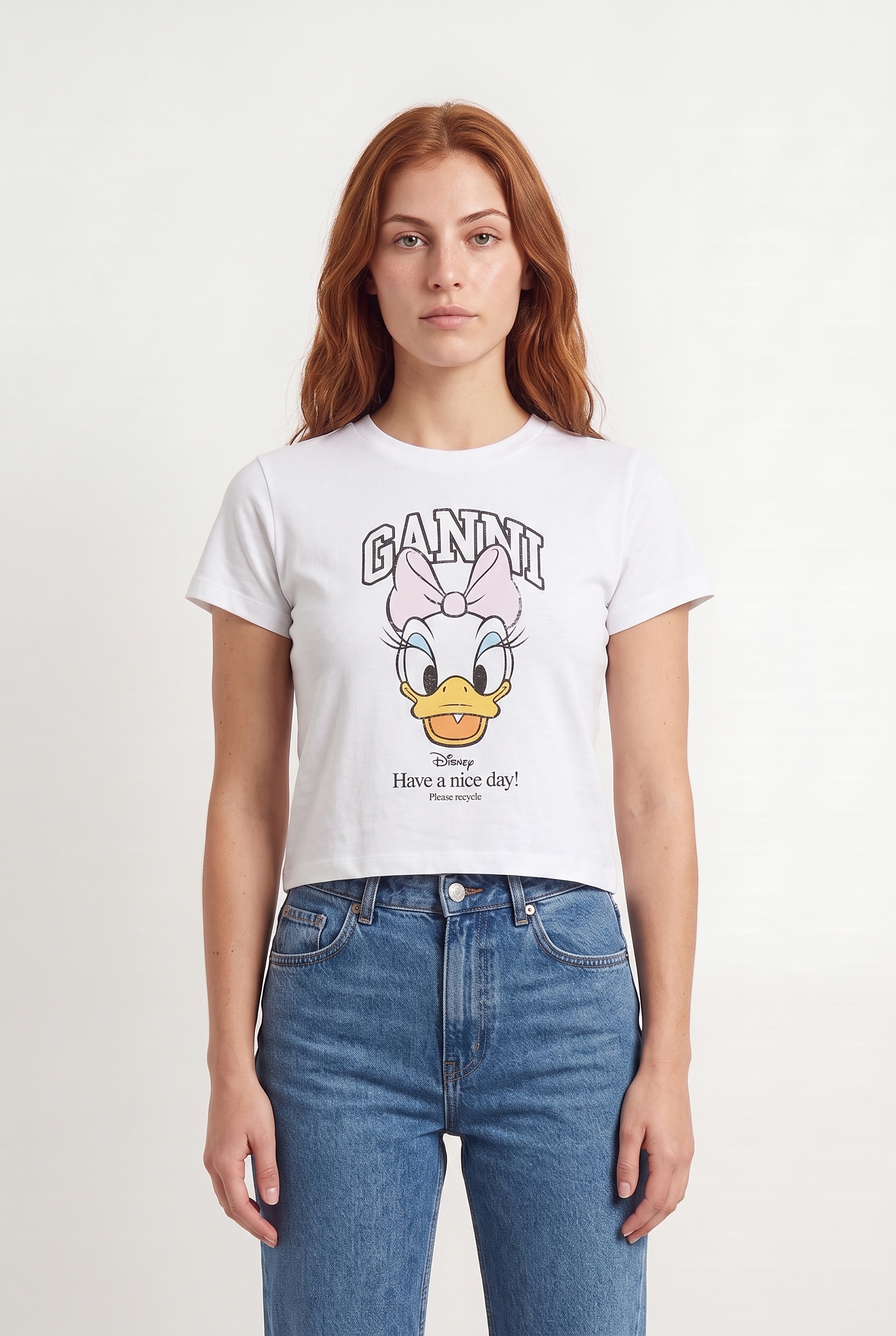 T-shirt GANNI - Seconde Main White