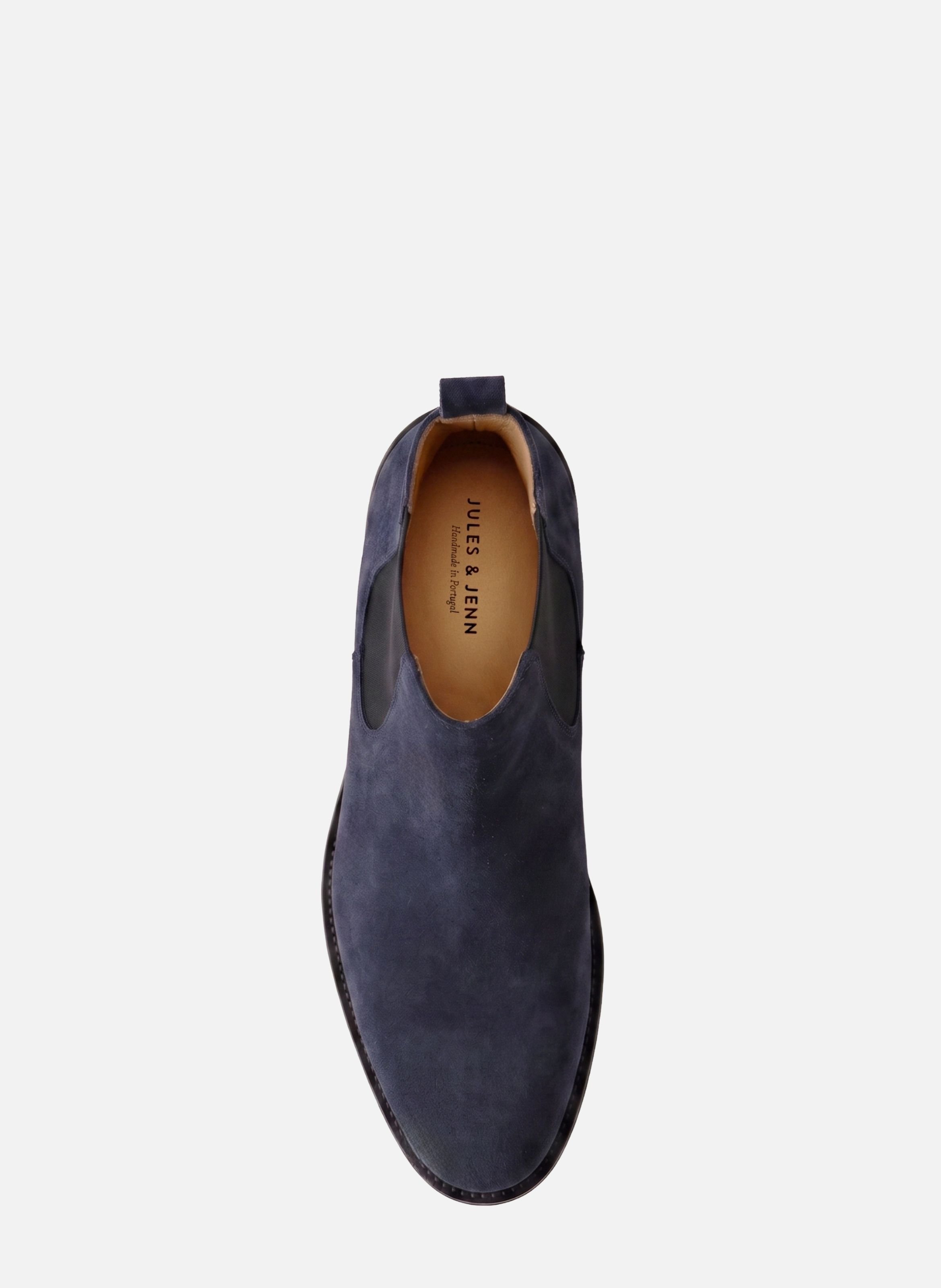 Chelsea boots martin cuir daim JULES & JENN Bleu