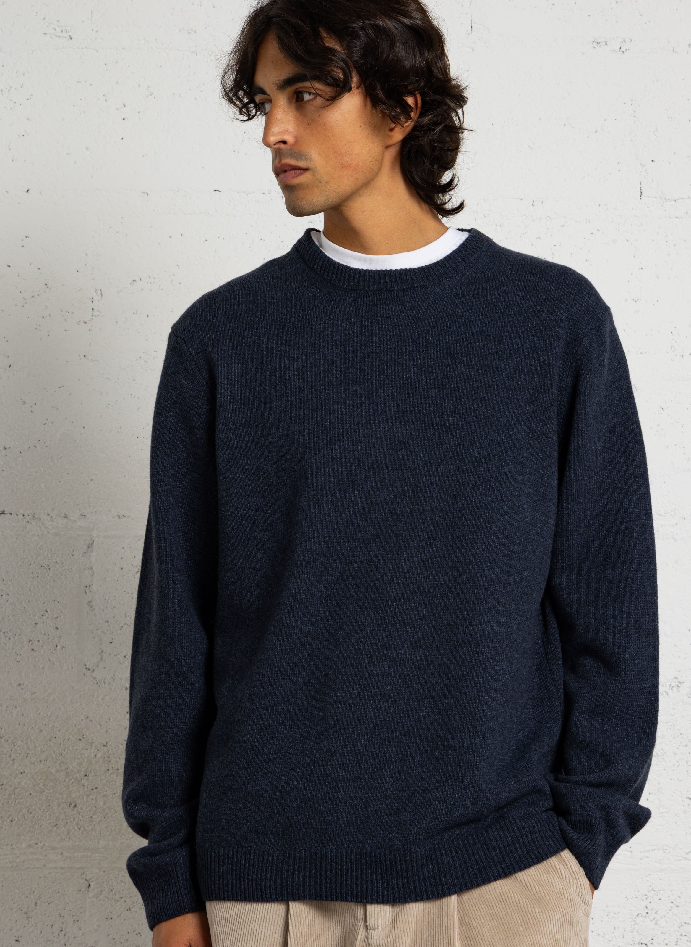 Caissa - Wollstrickpullover mit V-Ausschnitt und Details CASUAL FRIDAY