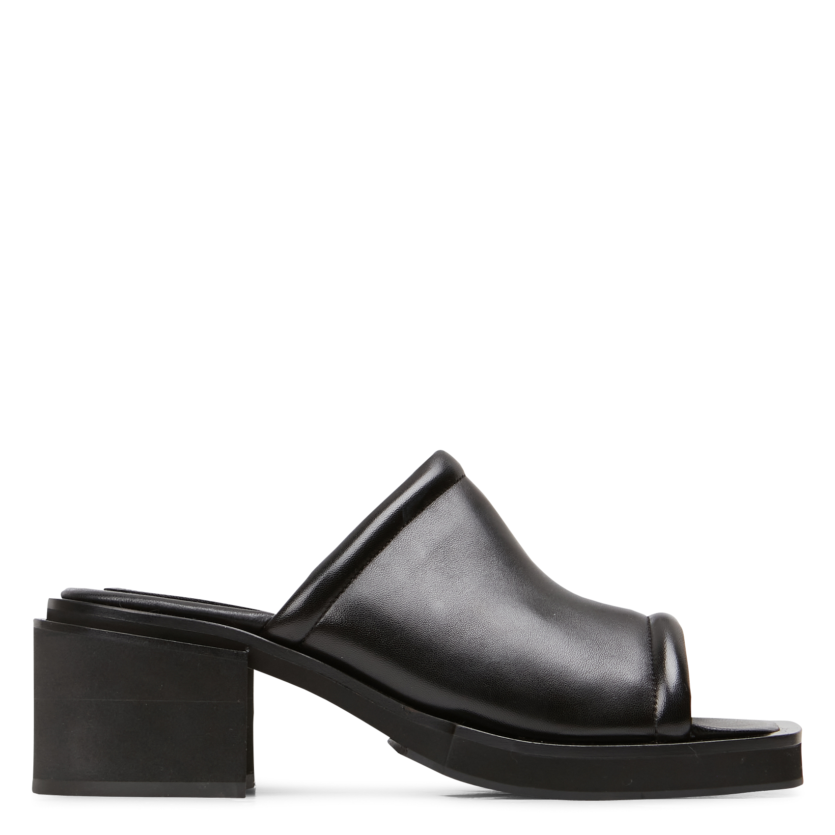 Mules à talon en cuir BILLI BI Noir