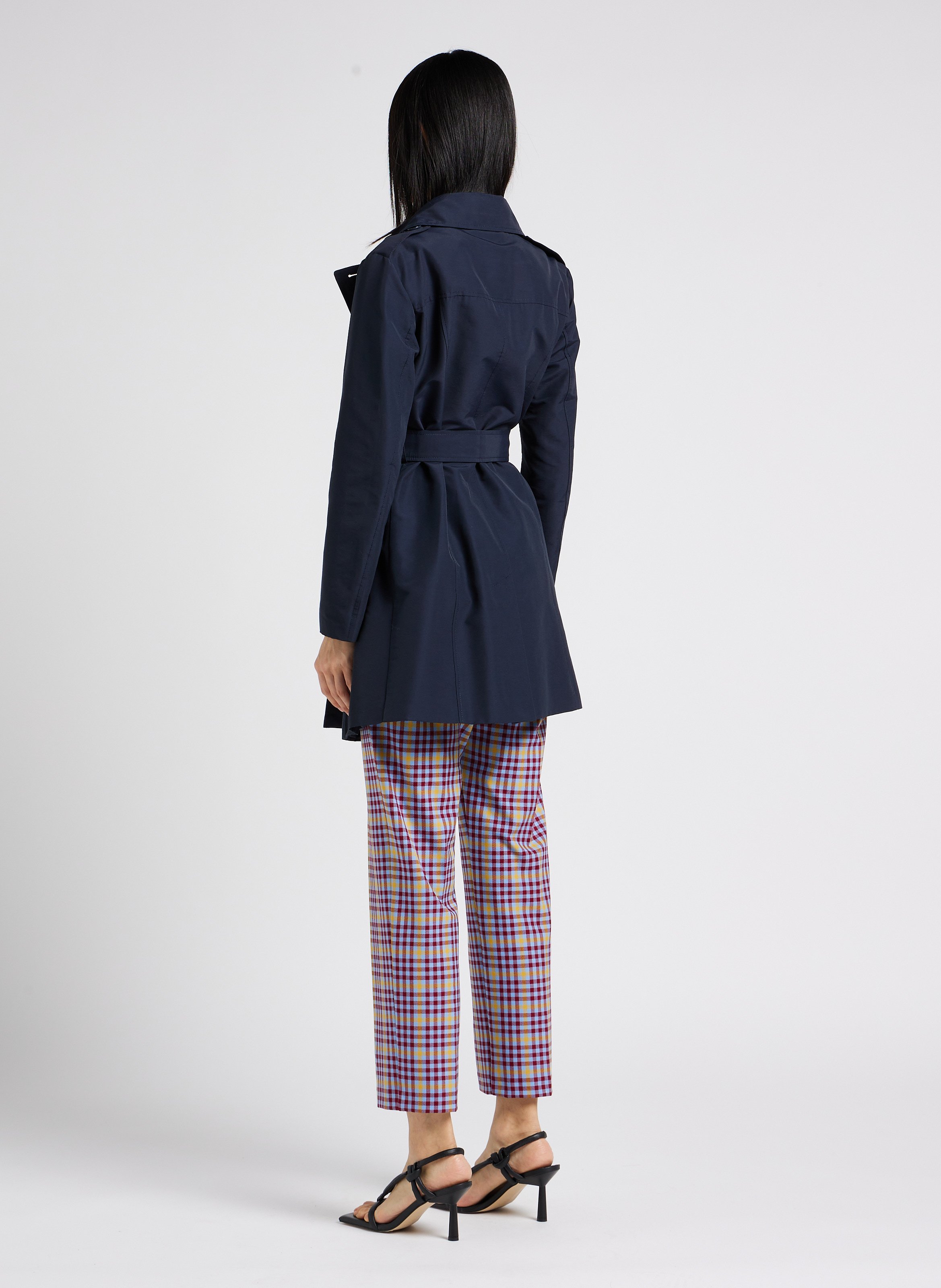 Sandalen van glad leer met hak ALOHAS Zwart