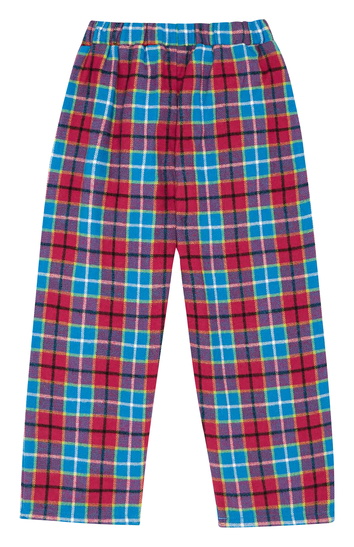 Pantalon droit à carreaux en coton THE CAMPAMENTO Bleu