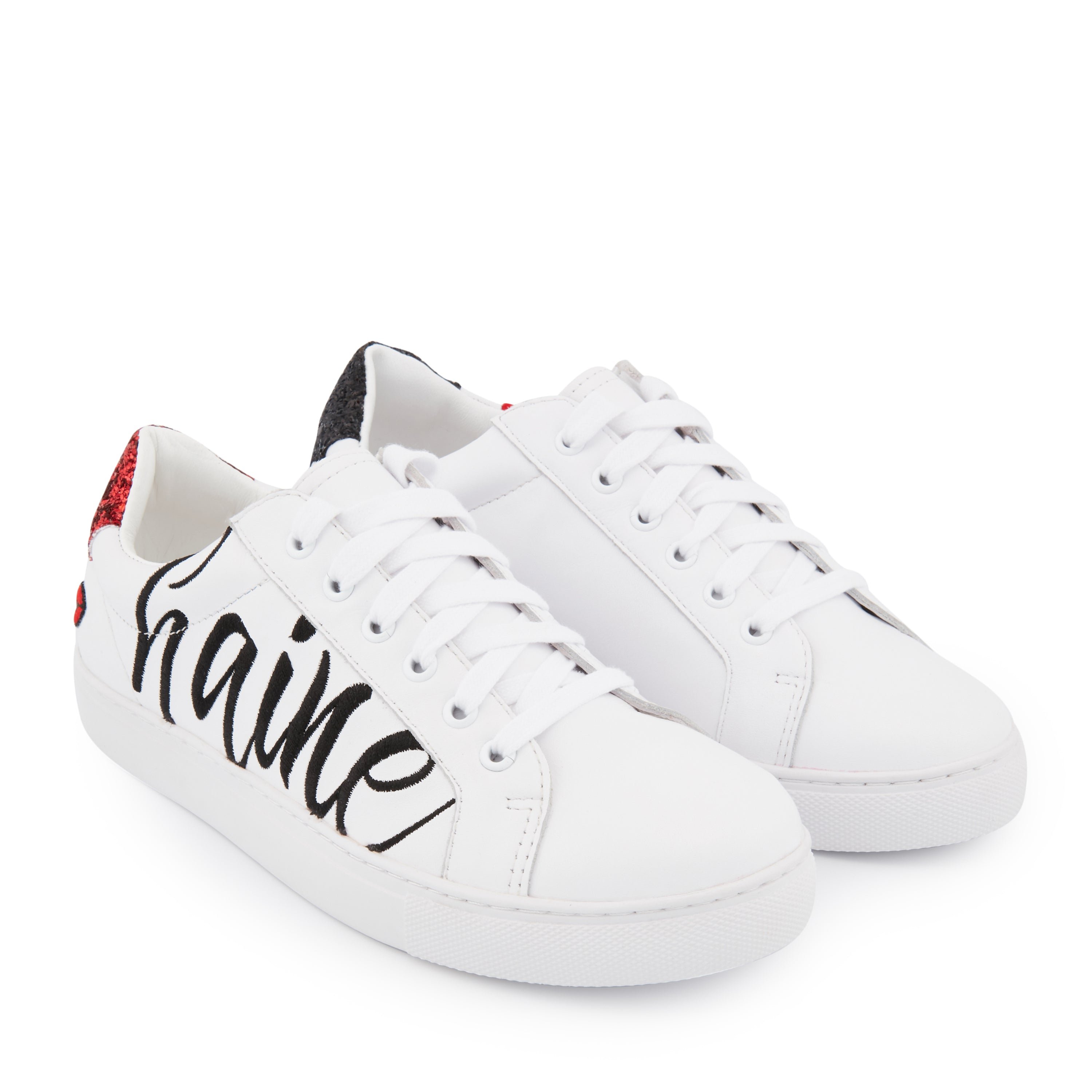 Leather sneakers BONS BAISERS PARIS White