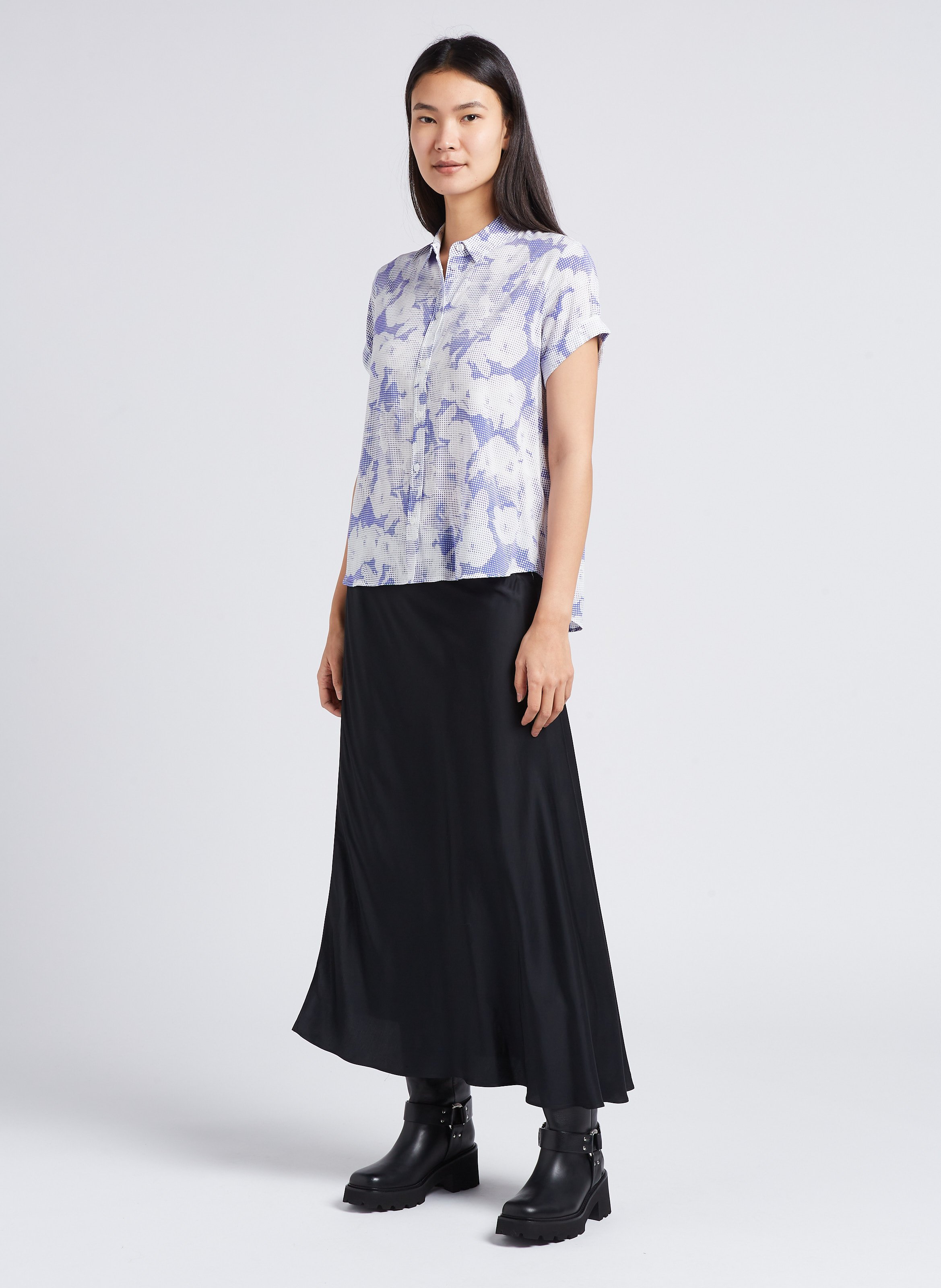 Jupe midi portefeuille SAMSOE SAMSOE Noir