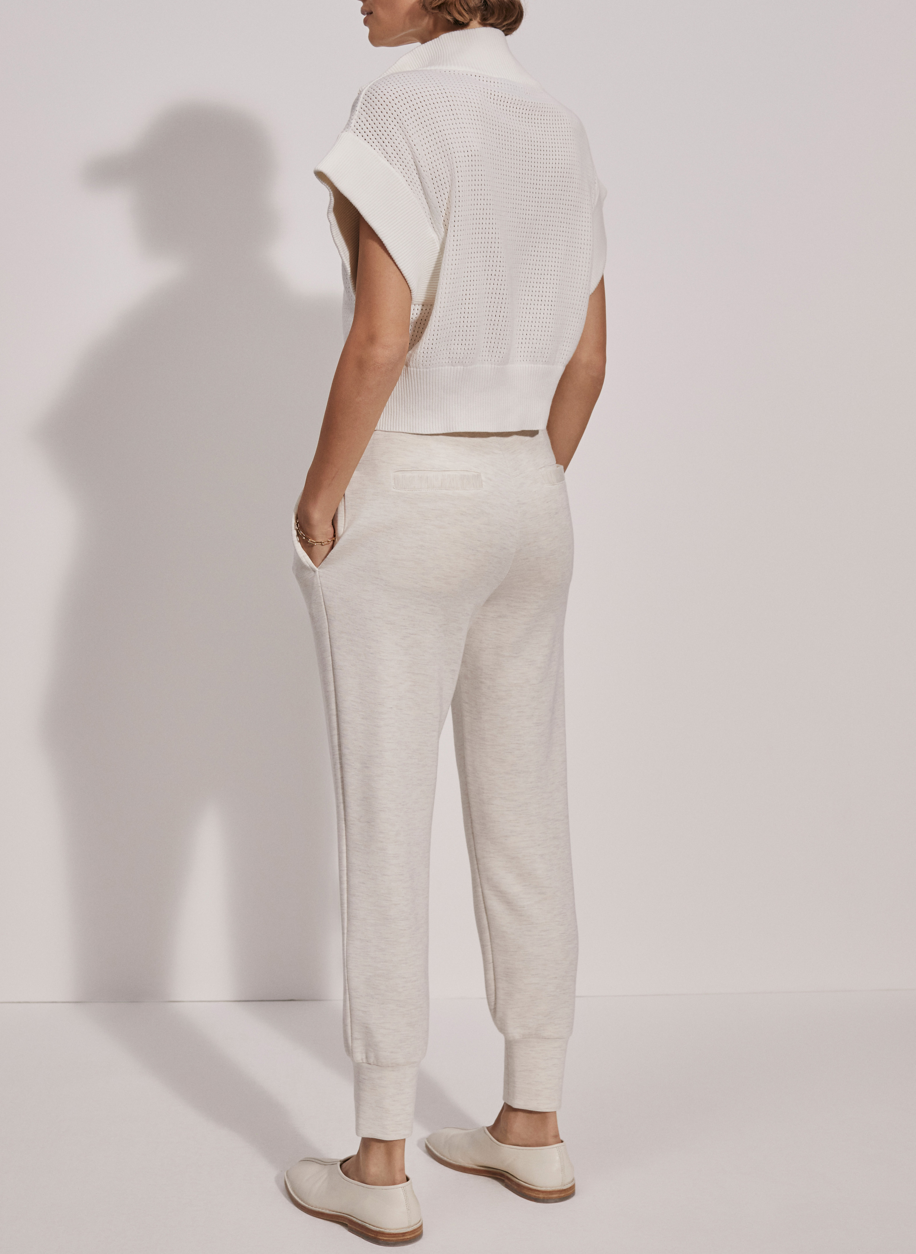 Weit geschnittener Pullover aus Baumwolle mit Stehkragen VARLEY Weiss