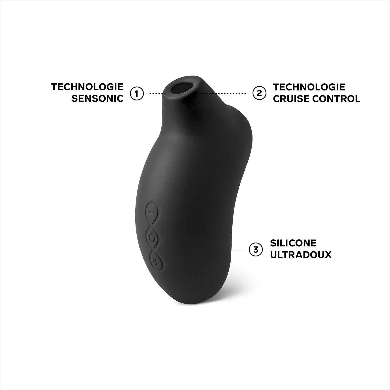 Sonic clitoral stimulator LELO Noir