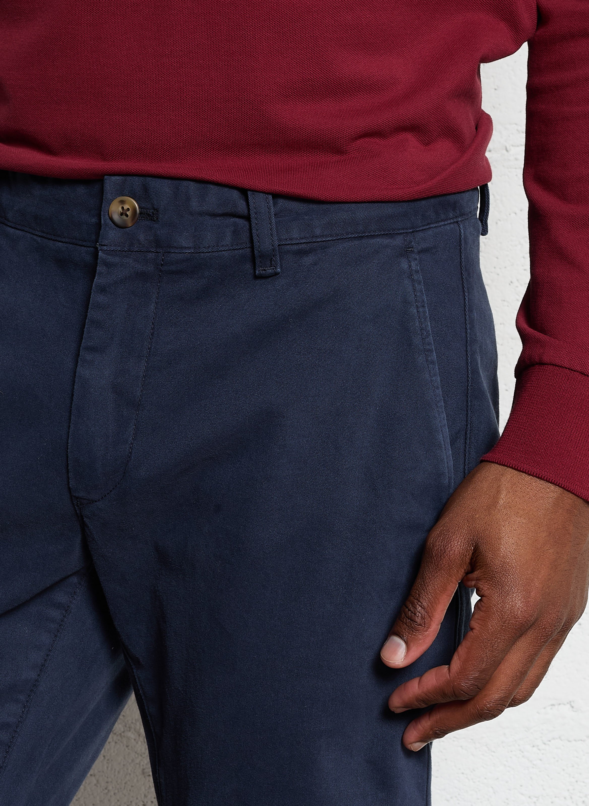 Hose aus Baumwoll-Mix, Slim Fit GANT Blau