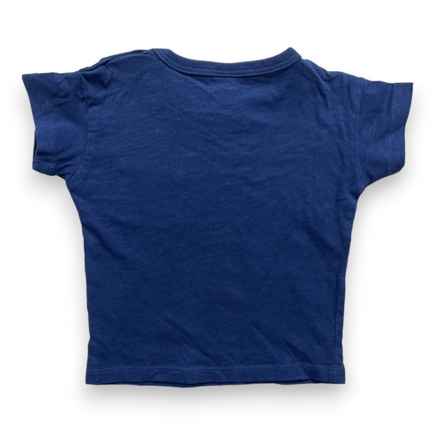 Blue baby T-shirt - 12 months PETIT BATEAU - Seconde Main Blue