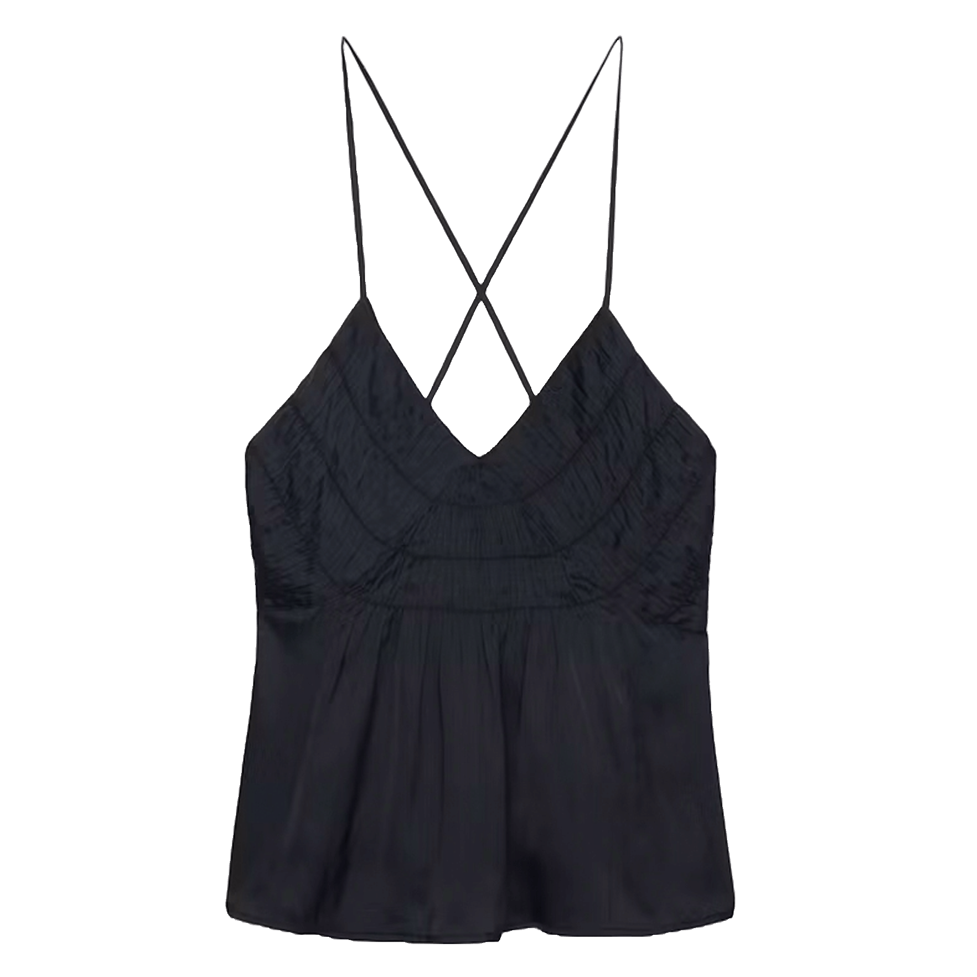 Caraco satiné à plis ZADIG&VOLTAIRE Noir