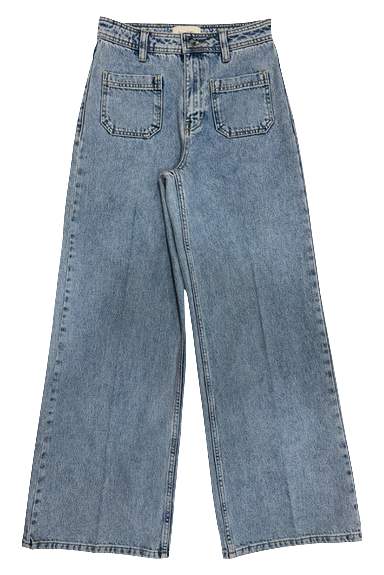 Straight leg wide leg jeans GRACE ET MILA Blue