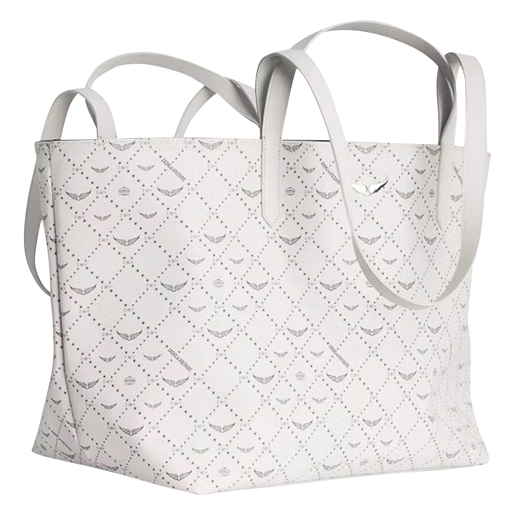 XL Monogram Shopper Bag ZADIG&VOLTAIRE White