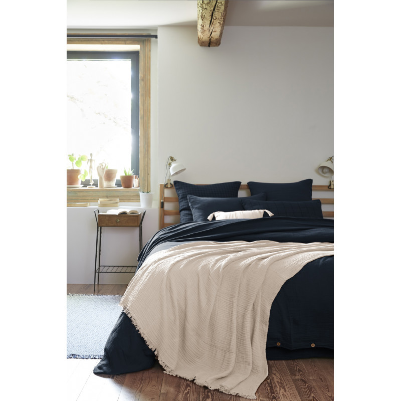 Pure cotton plaid L'EFFET PAPILLON Beige