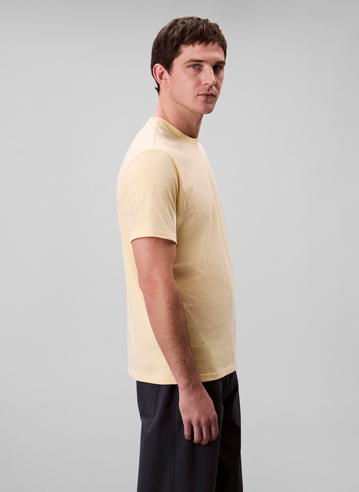 Tee-shirt droit en coton CALVIN KLEIN Jaune