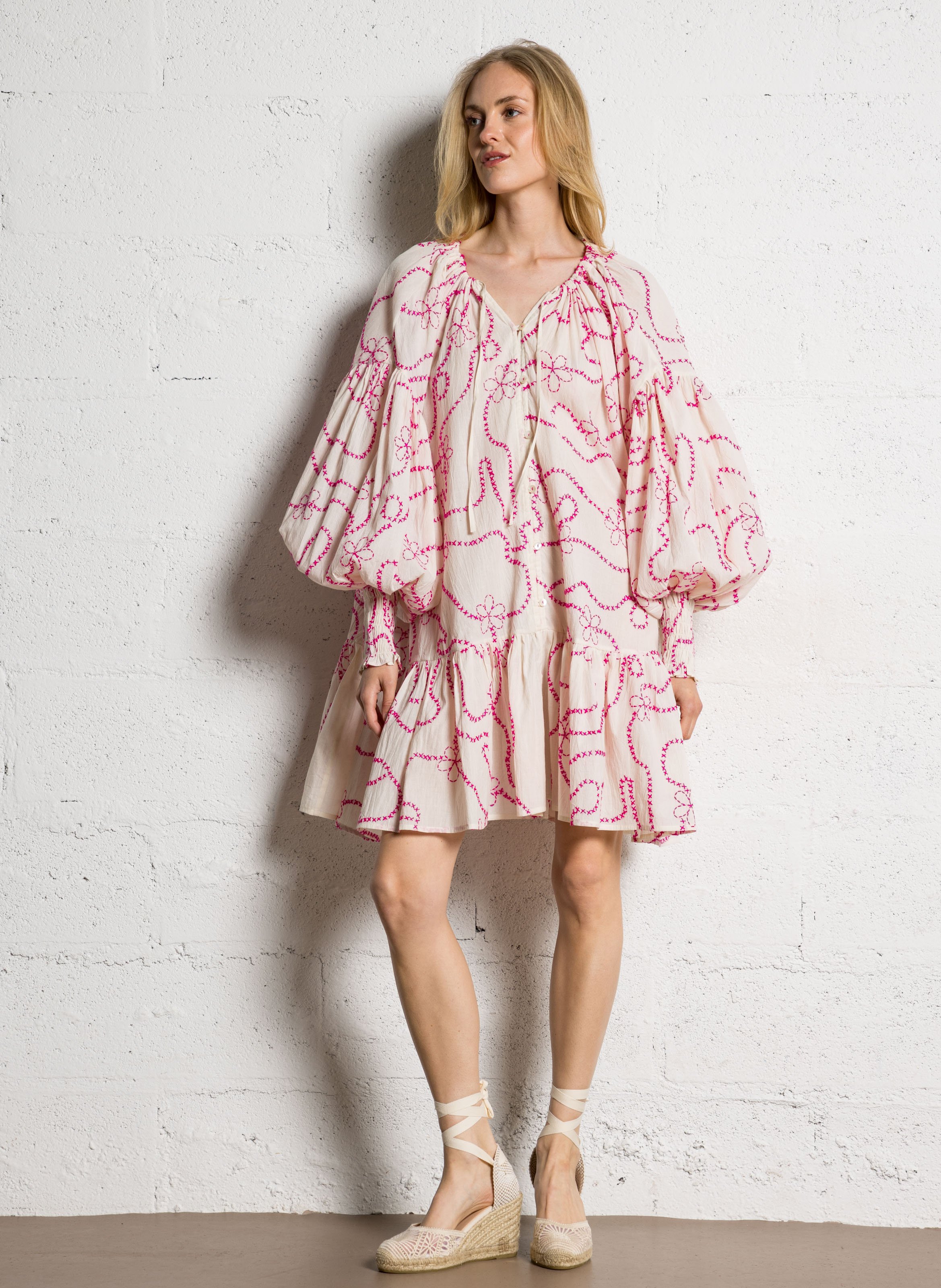 Robe ample en coton AUTRE AURA Rose