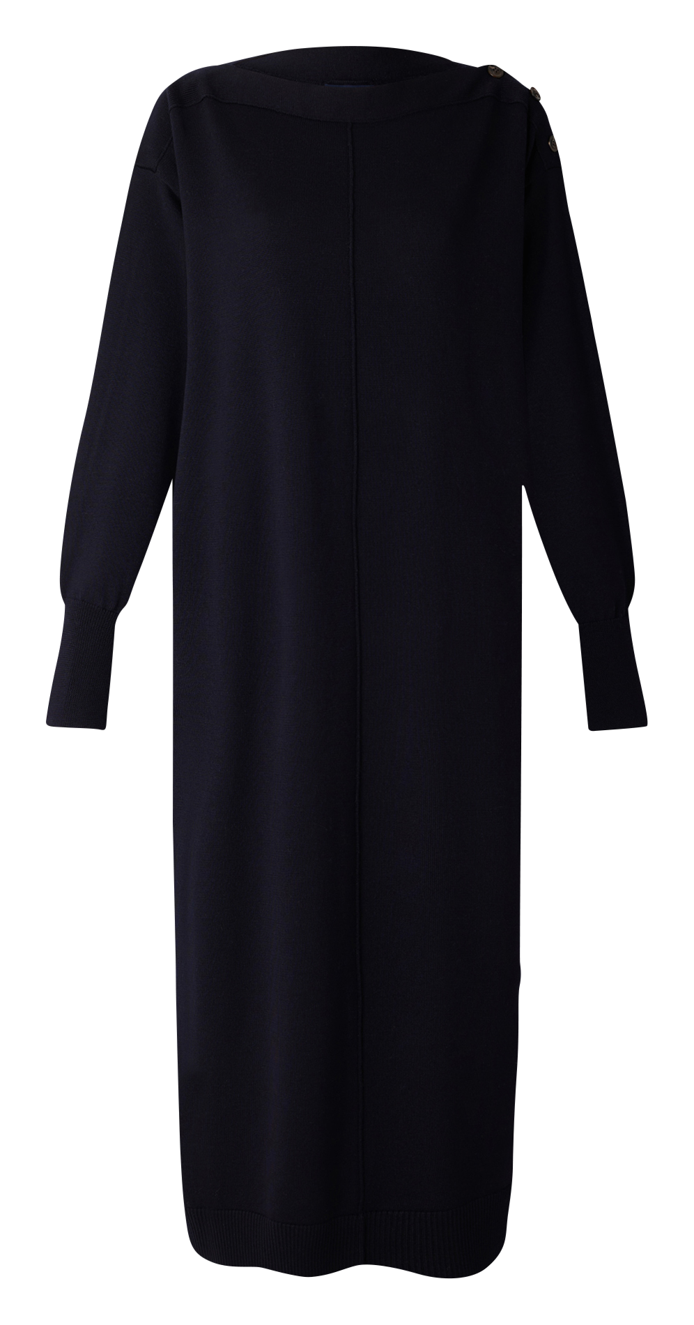 Robe longue en maille côtelée SOEUR Bleu