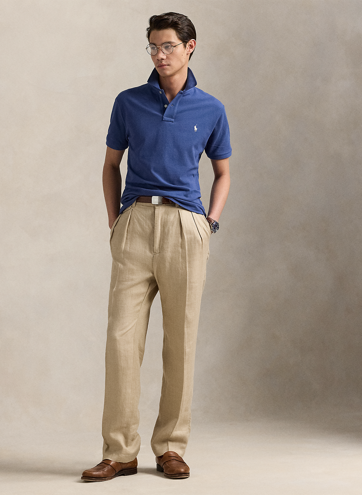 Polo slim-fit en coton POLO RALPH LAUREN Bleu