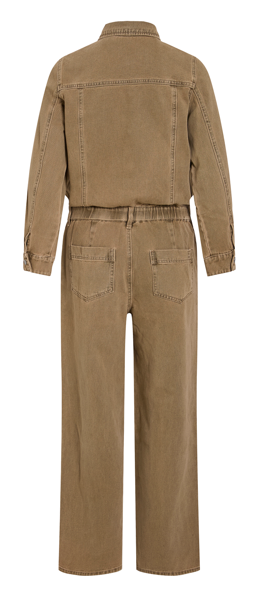 Combinaison col classique en coton ROUGE EDIT Marron