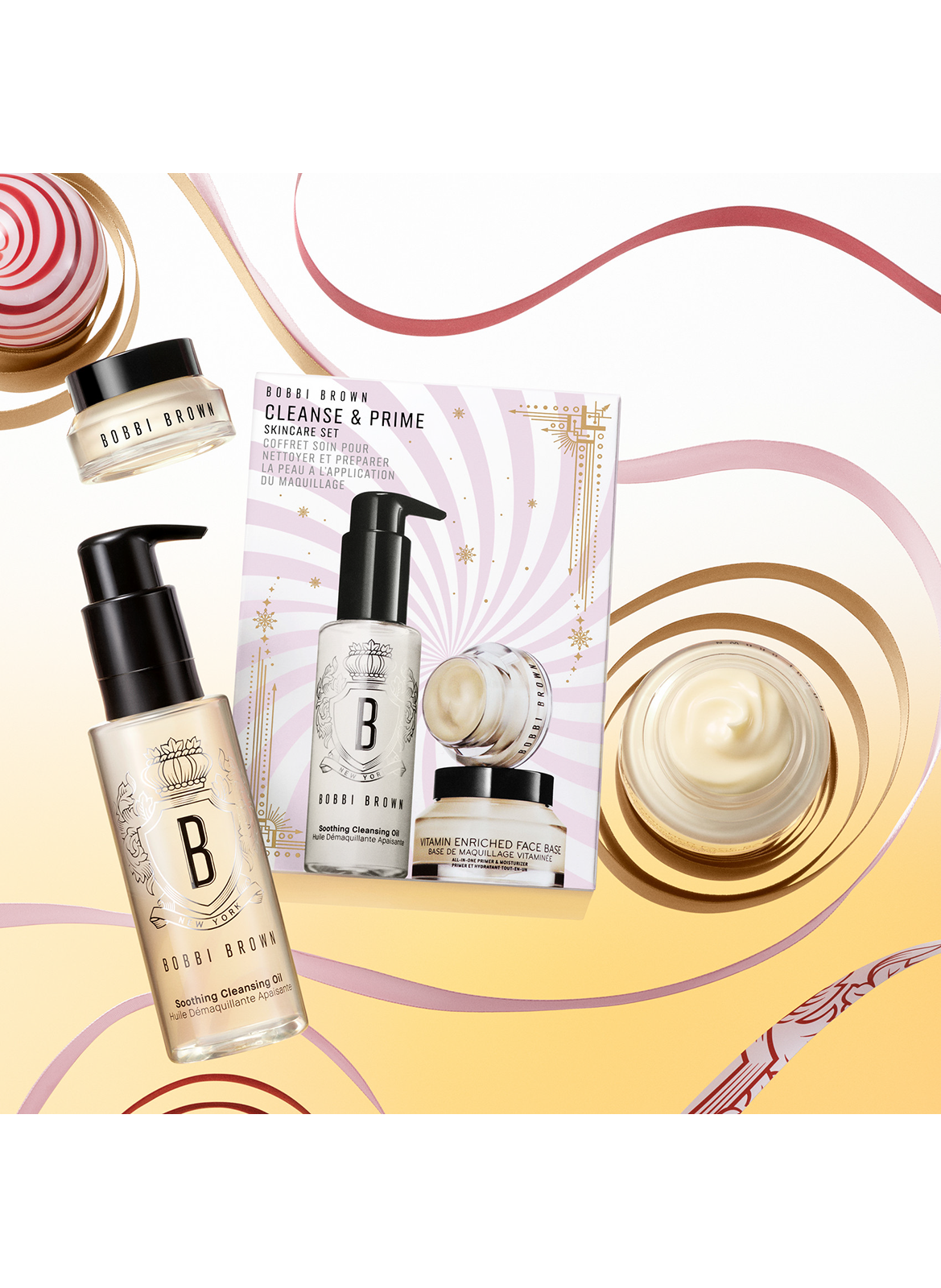 Cleanse & Prime Skincare - Cleansing Oil & Moisturizing Cream No color