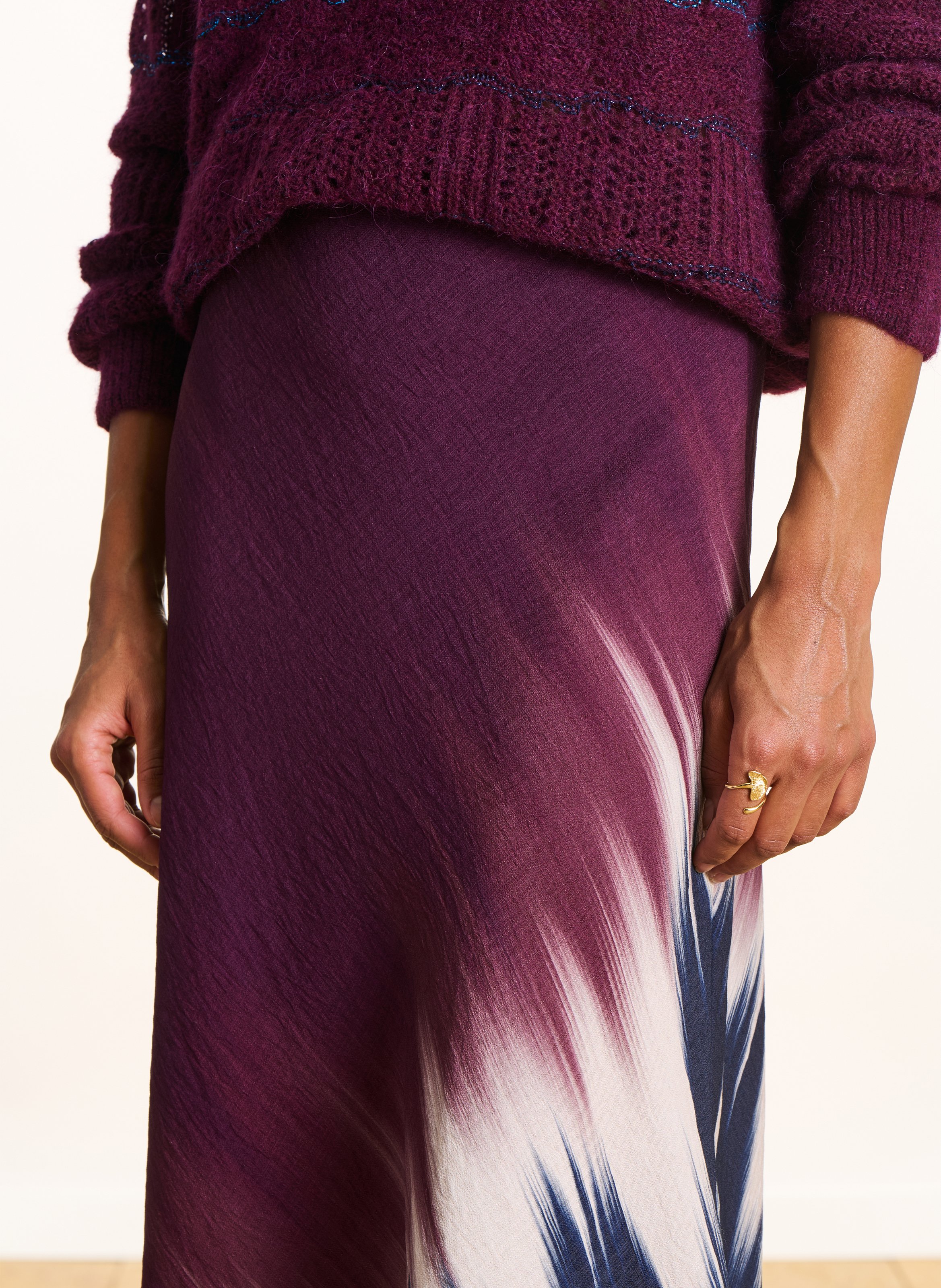 Halflange jurk met print LA FEE MARABOUTEE Veelkleurig