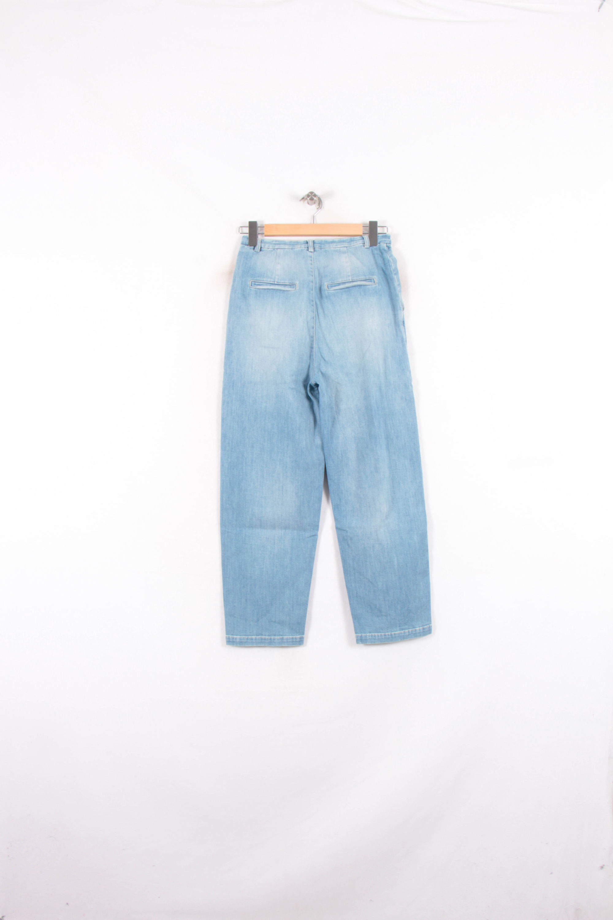 Cropped slim jeans with studs CLOSED - Seconde Main Blue