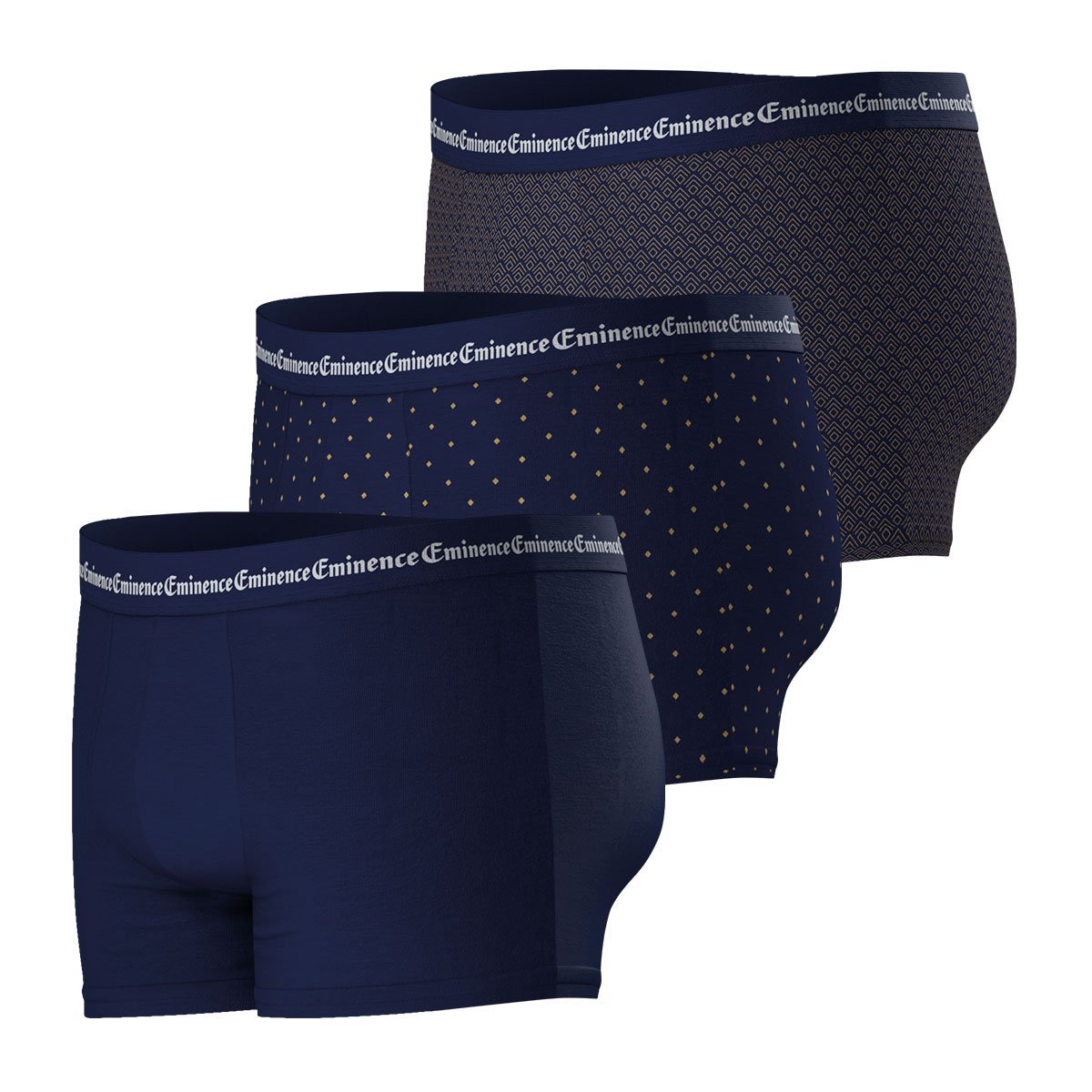 Boxer shorts, pack of 3, business EMINENCE Blue