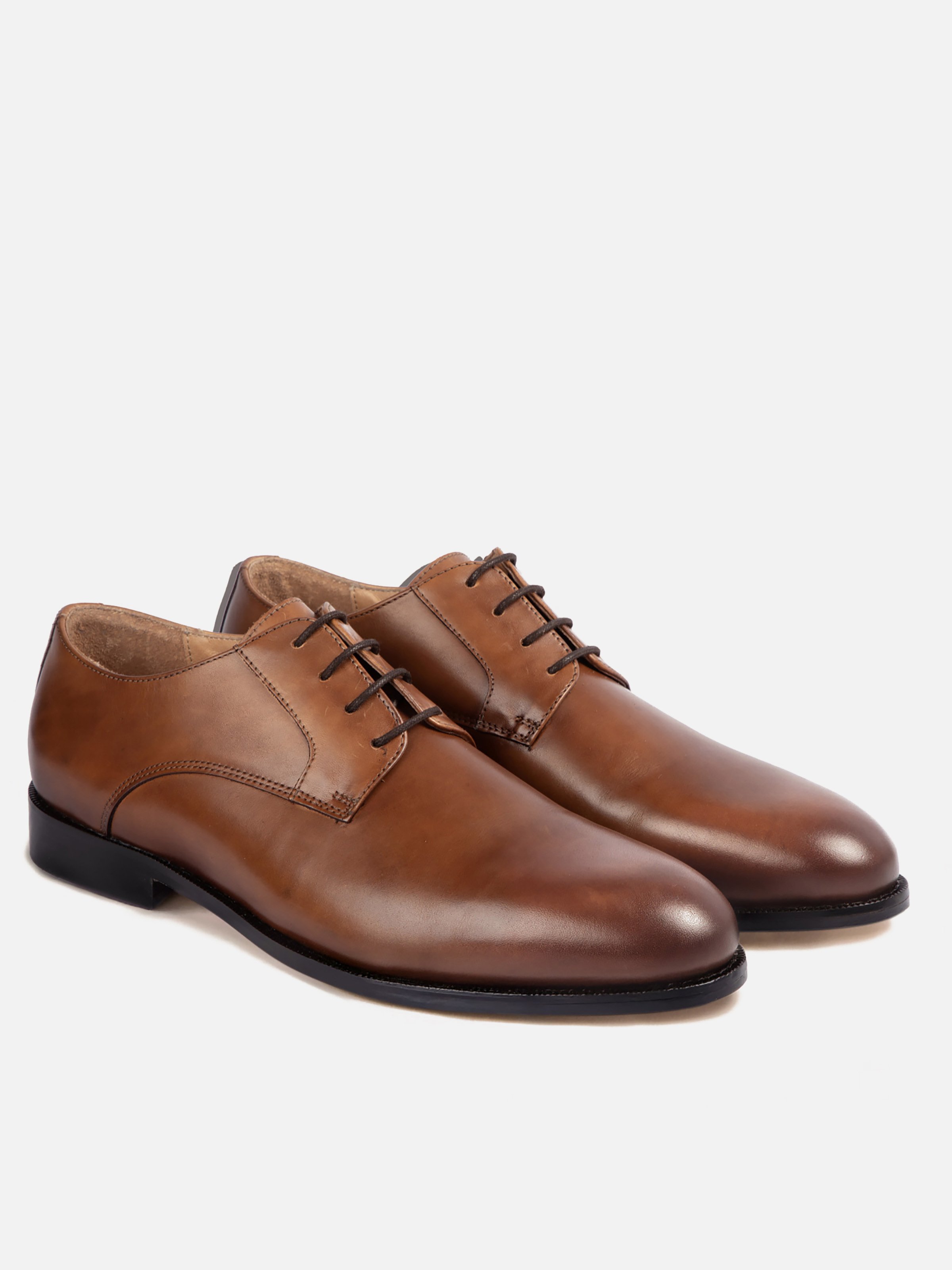 <p>Adam cognac leather Oxford shoes</p> JULES & JENN Brown