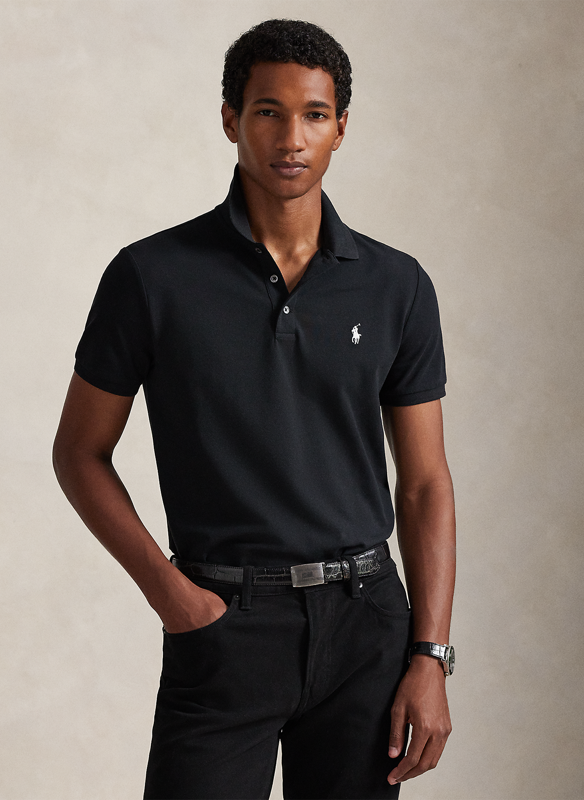Poloshirt aus Baumwoll-Mix, Slim Fit POLO RALPH LAUREN