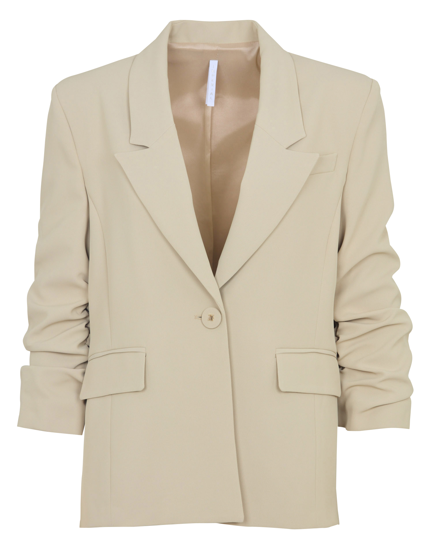 <em>Asymmetric blazer with tailored collar</em> IMPERIAL Golden