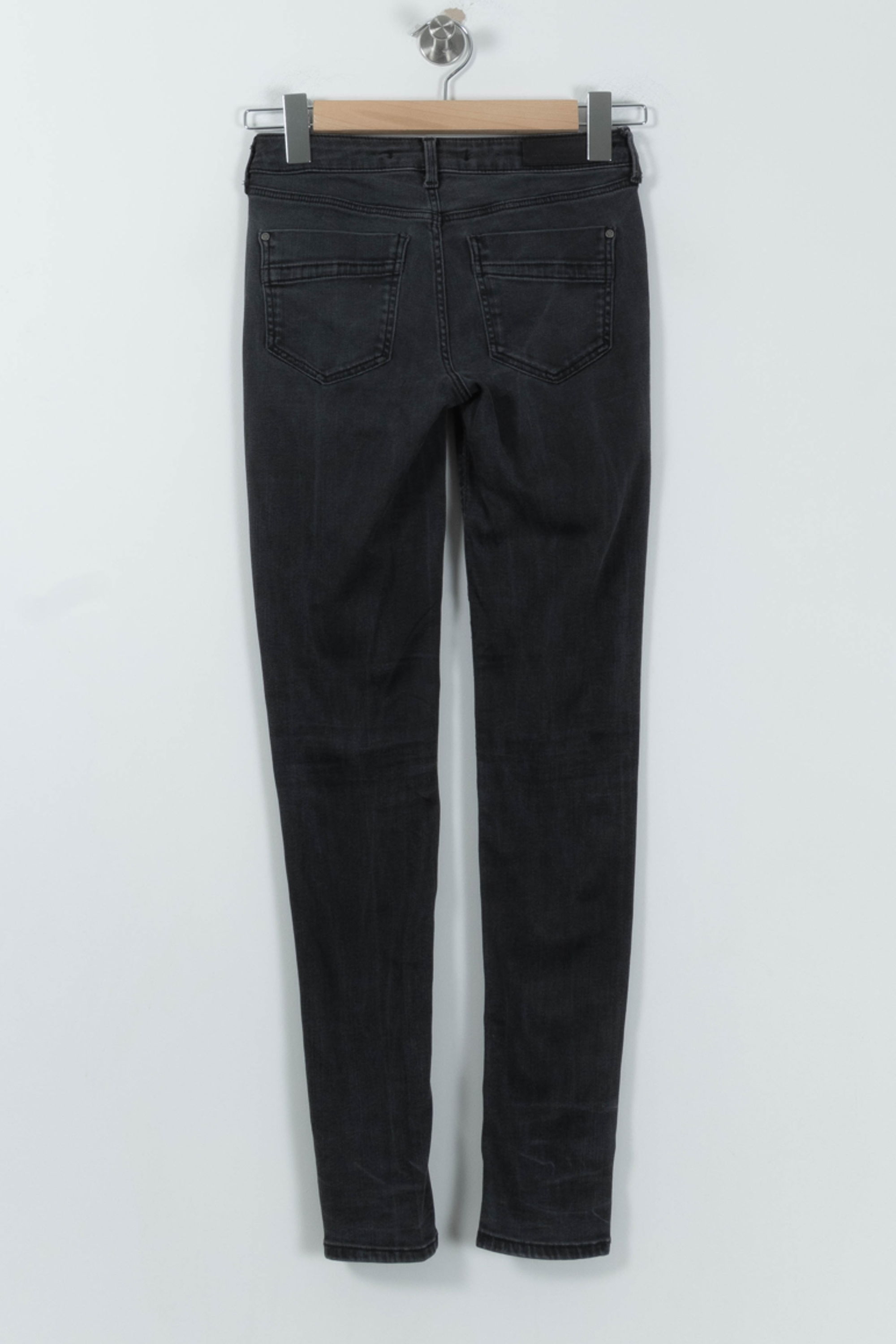 Cropped slim jeans with studs COMPTOIR DES COTONNIERS - Seconde main Grey