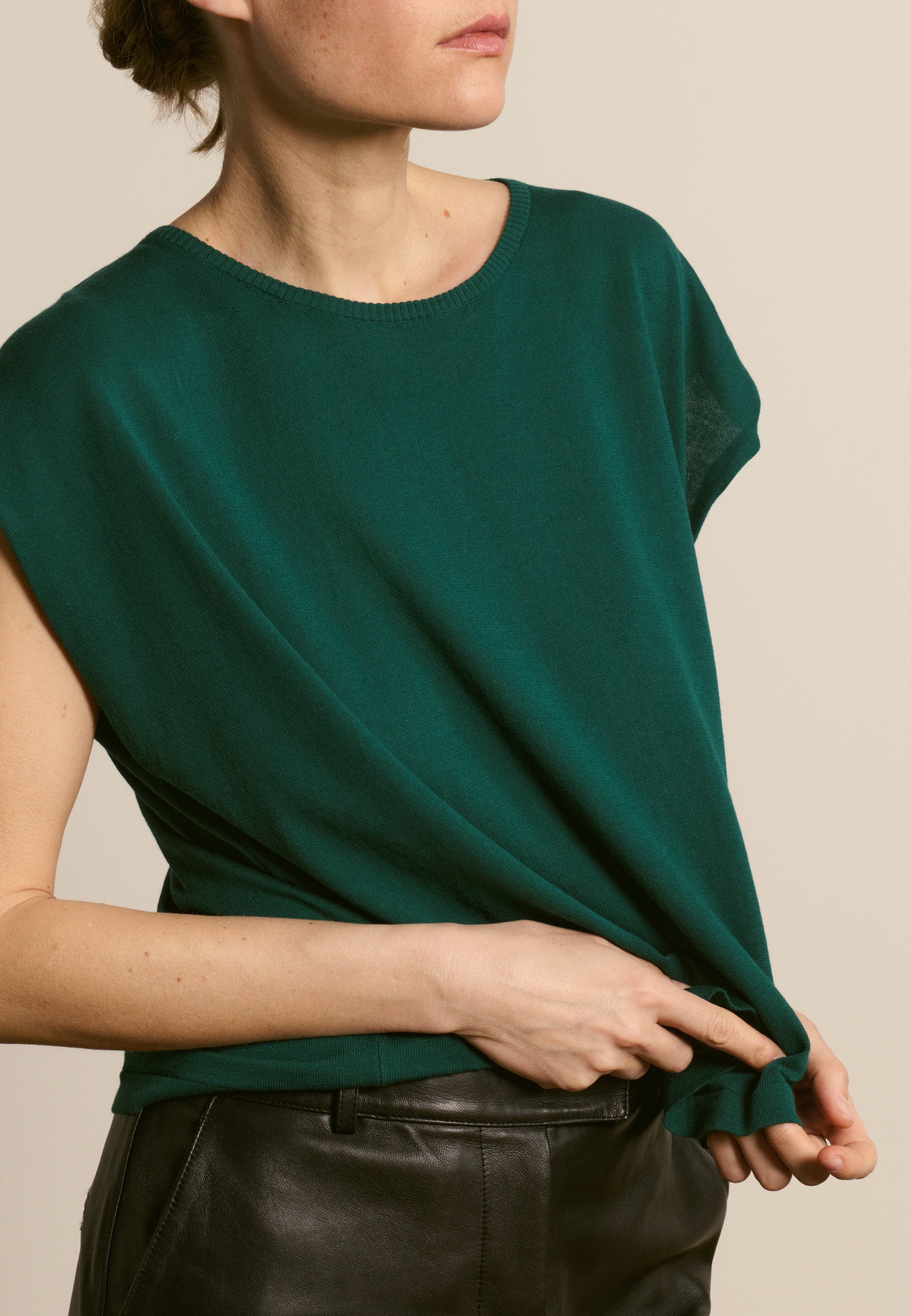 T-shirt en coton biologique MAISON MONTAGUT Vert