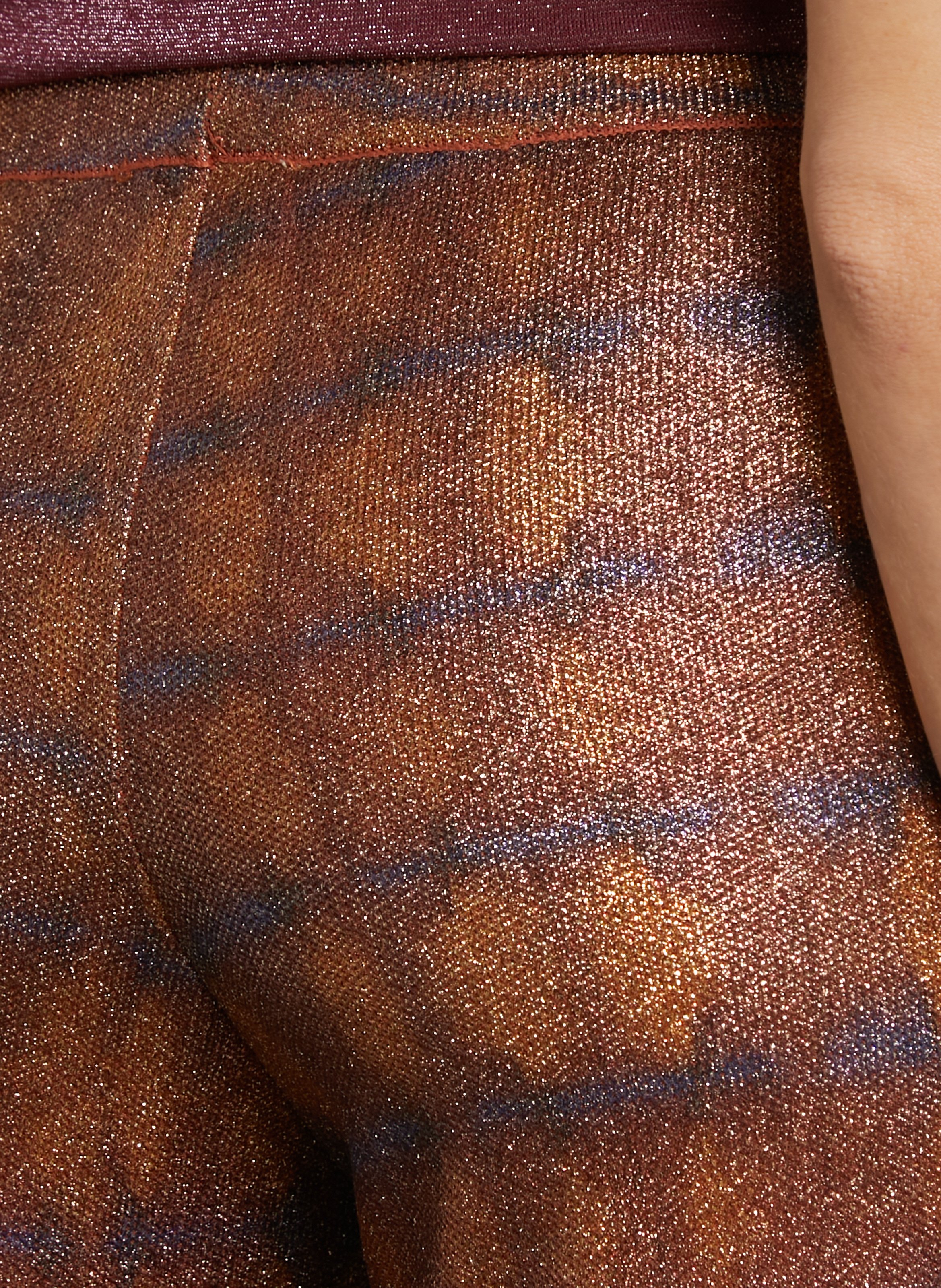 Pantalon droit imprimé MOMONI Marron