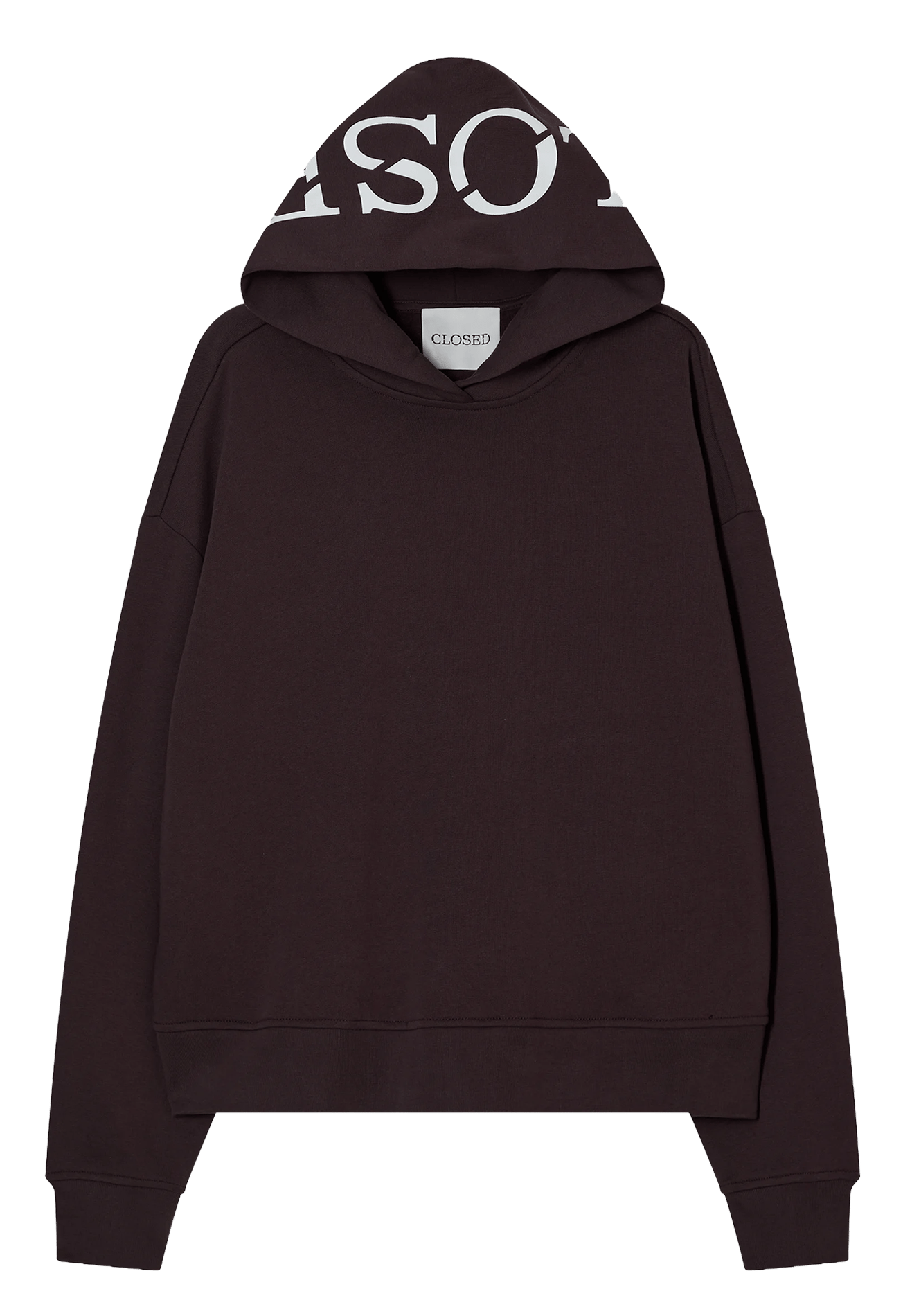Oversized sweater van biologisch katoen CLOSED Bruin