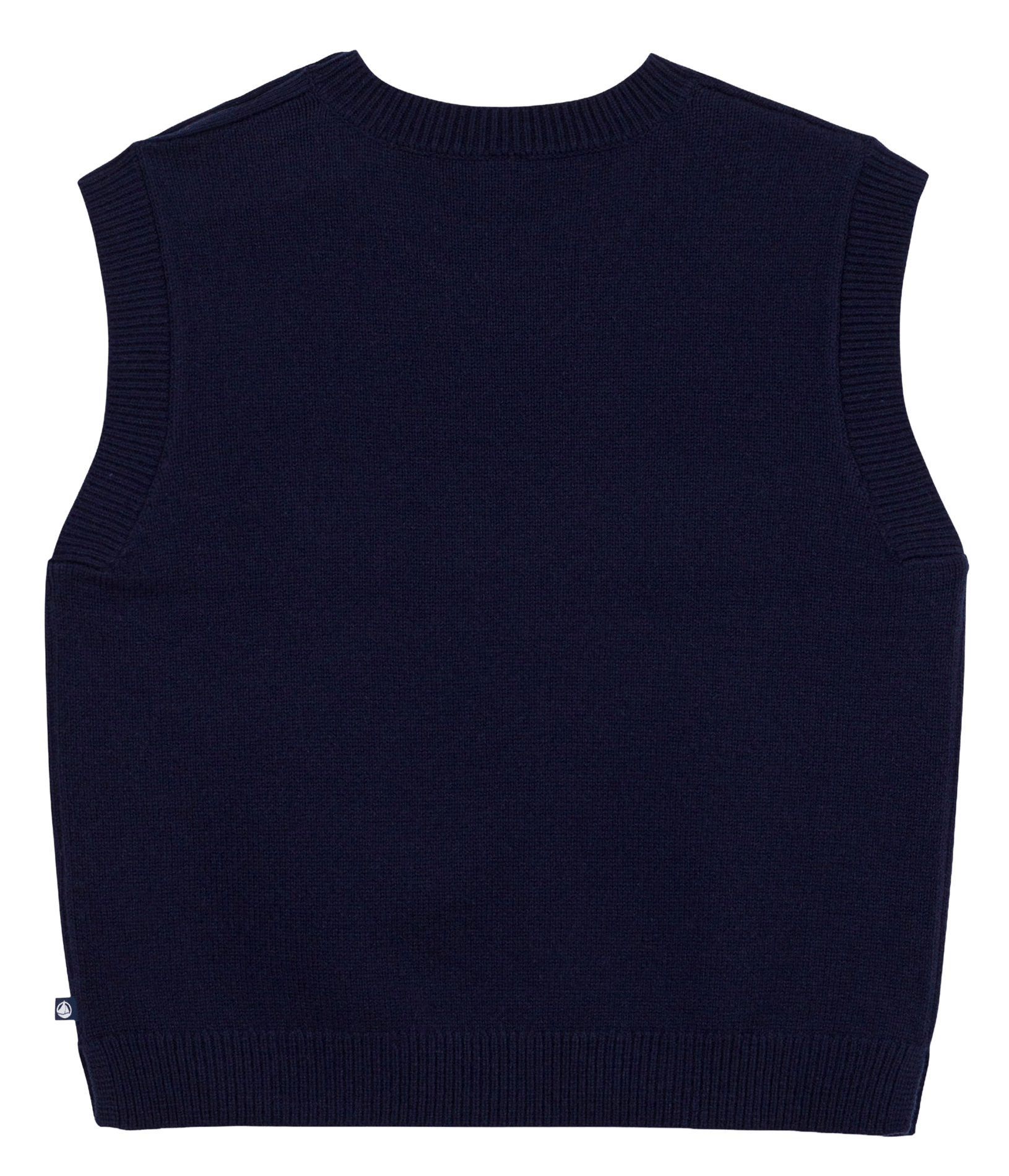 Oversize round-neck knit sweater PETIT BATEAU Blue