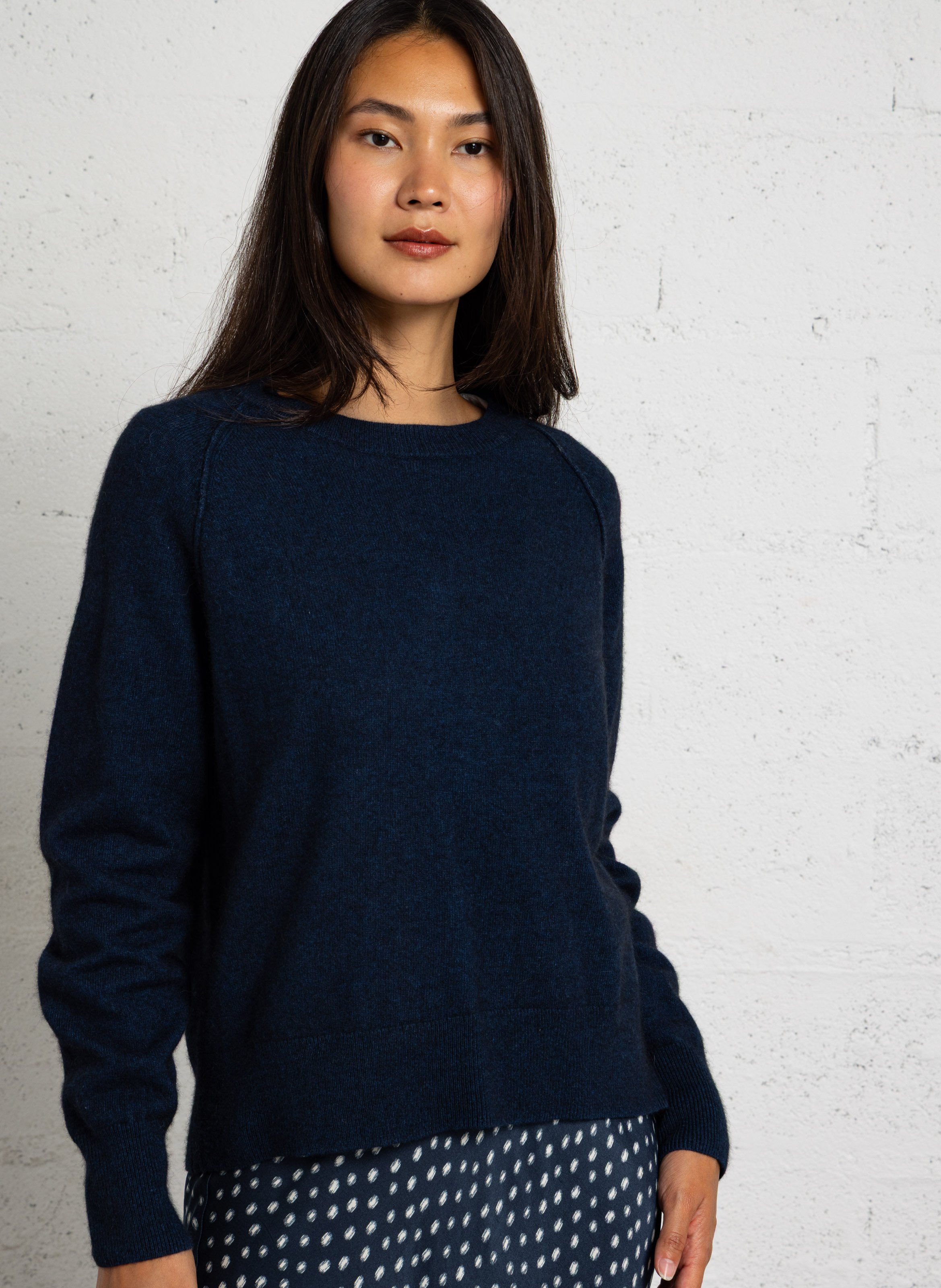 Round-neck wool-blend sweater BELLA JONES