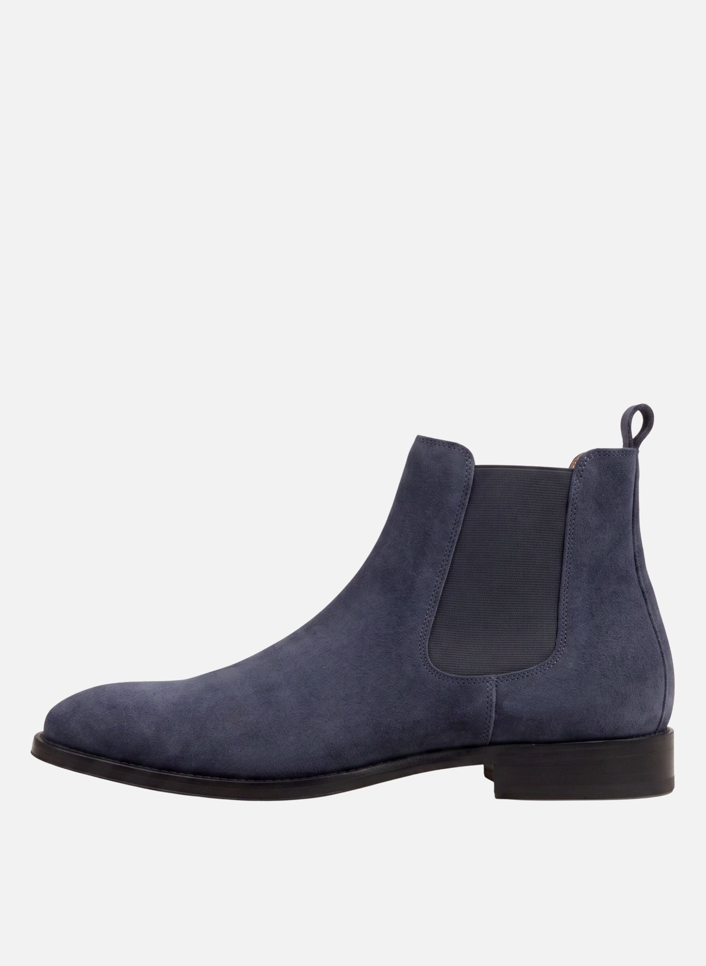 Chelsea boots martin cuir daim JULES & JENN Bleu