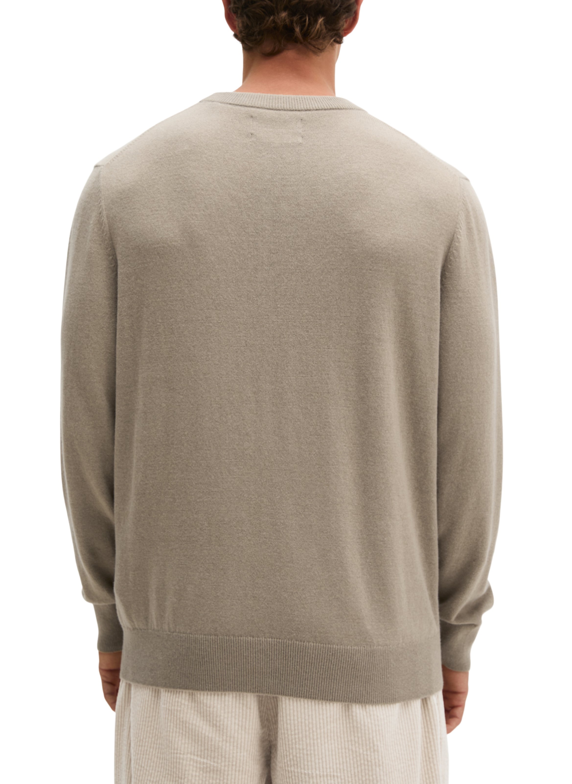 Trui van katoenmix met ronde hals MARC O'POLO Beige