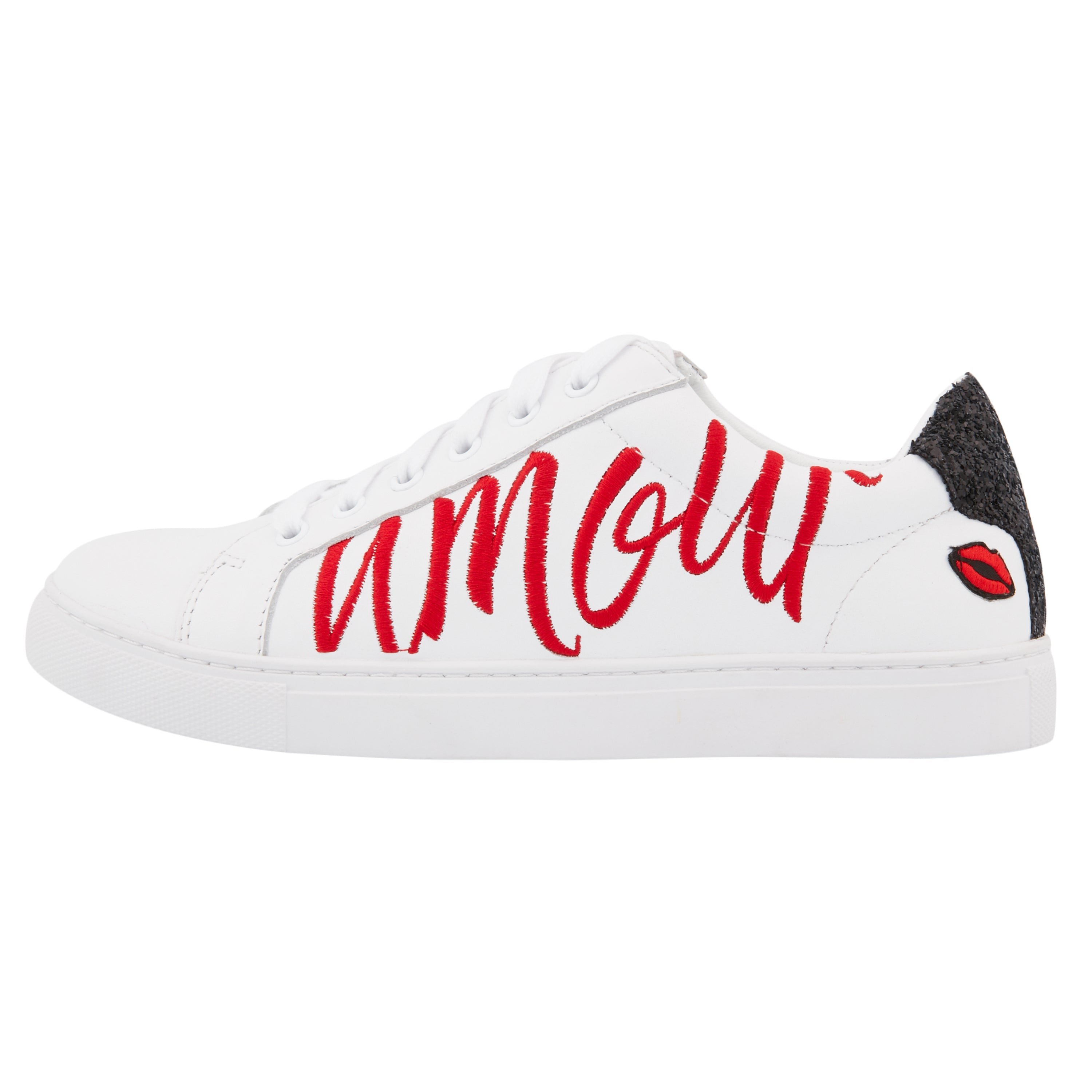 Leather sneakers BONS BAISERS PARIS White