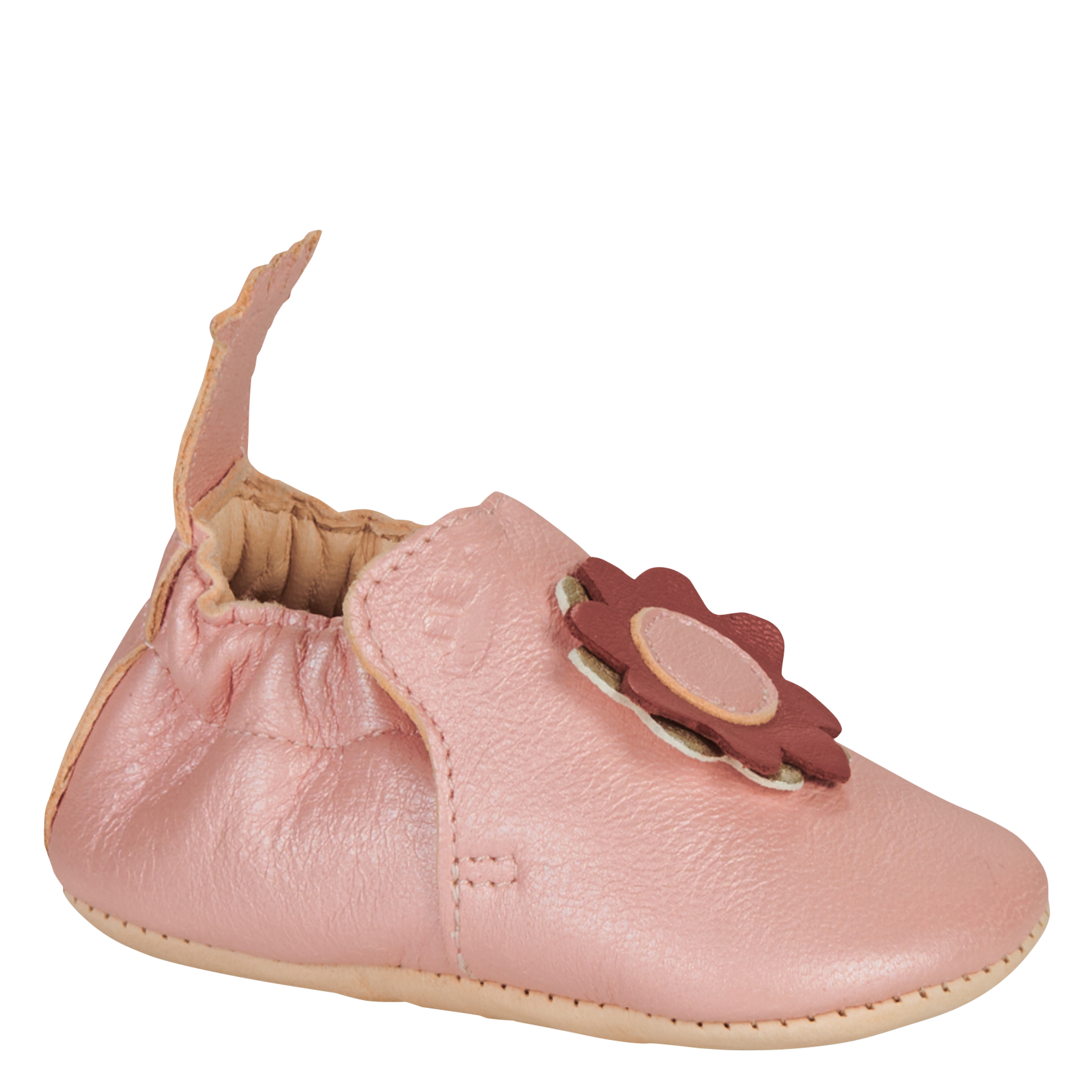 Chaussons en cuir EASY PEASY Rose