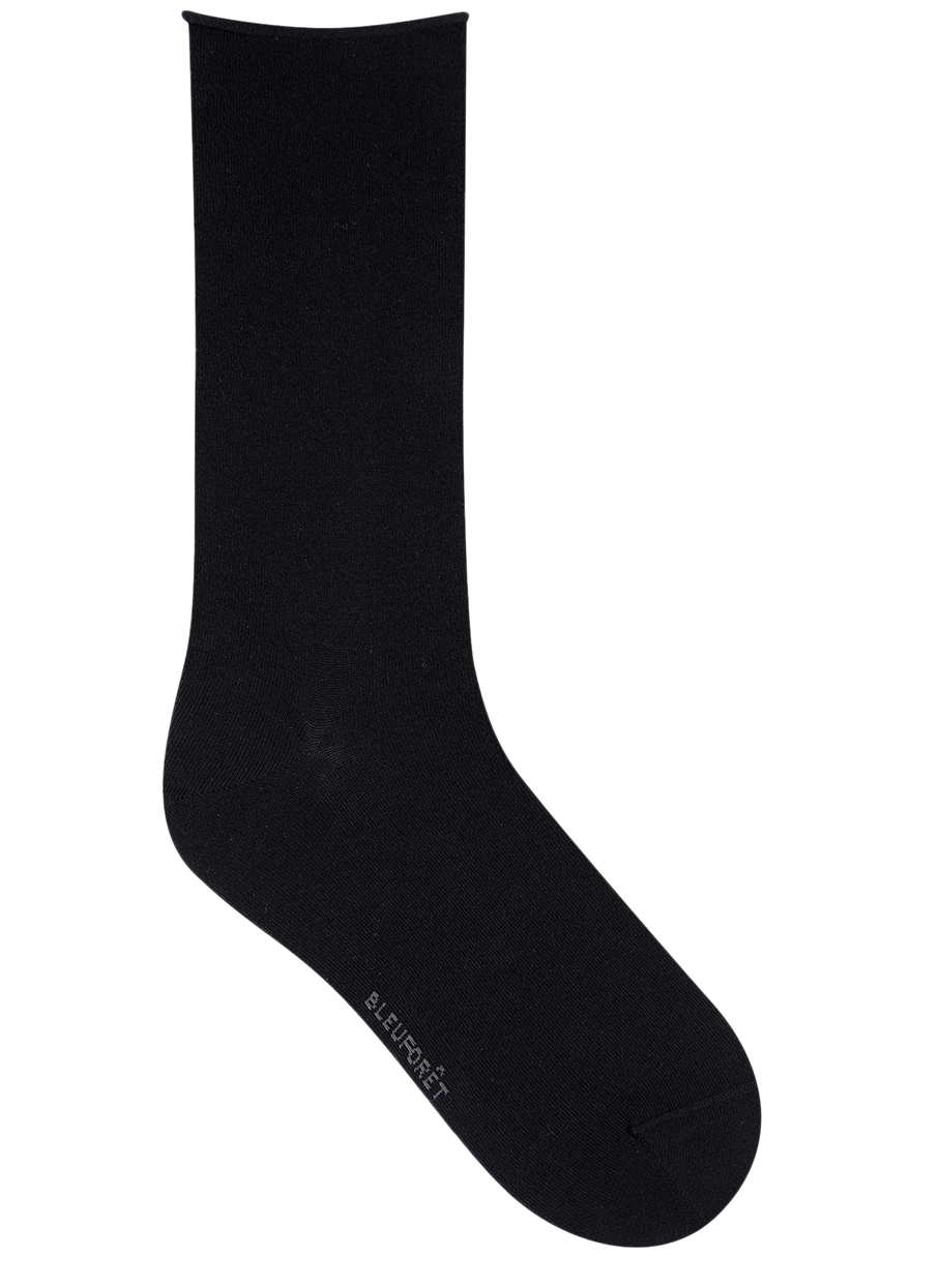 Long cotton-blend socks BLEUFORET Black