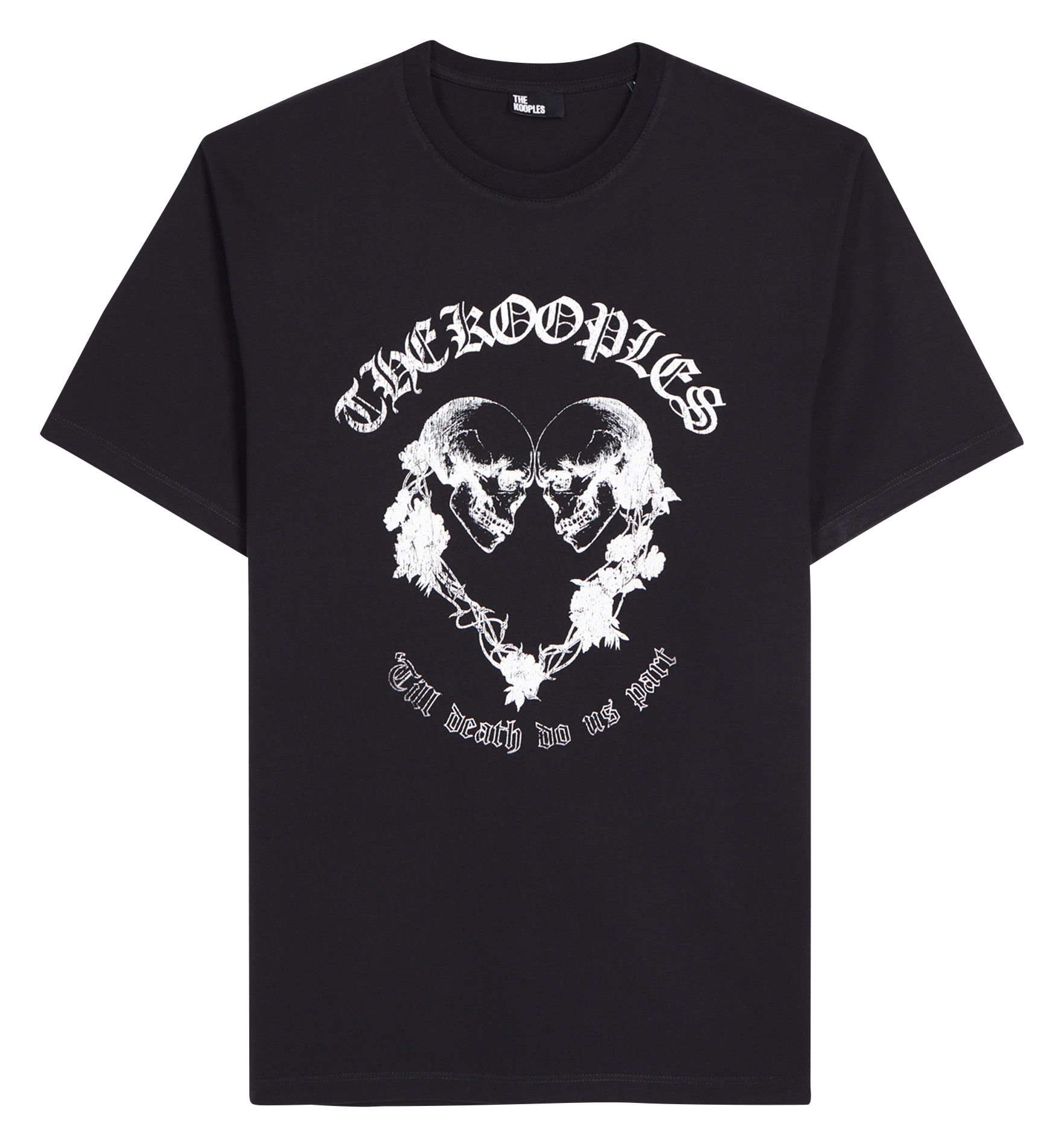 Round-neck cotton T-shirt THE KOOPLES Black