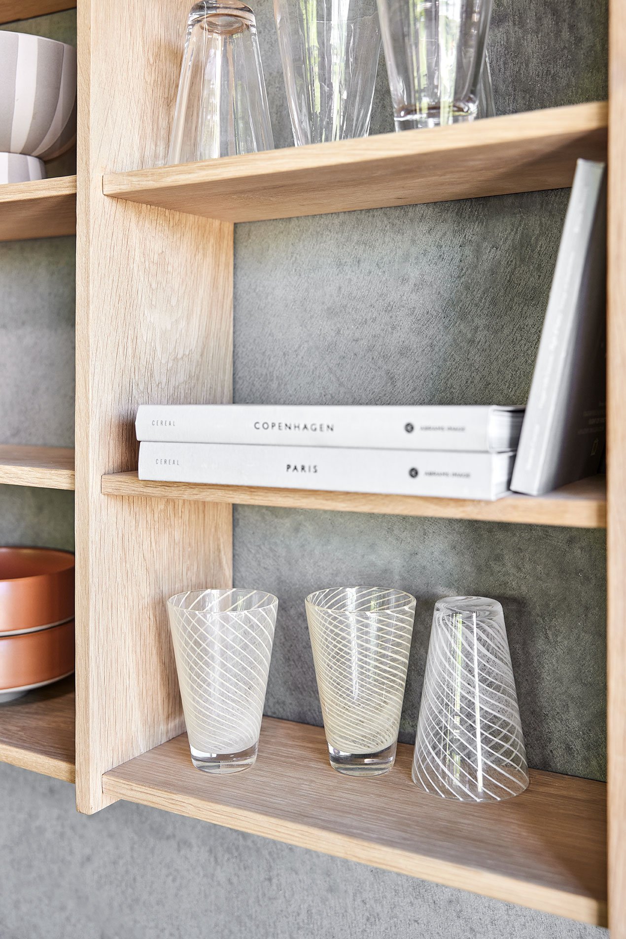 Set of 2 glass glasses OYOY LIVING DESIGN Yellow