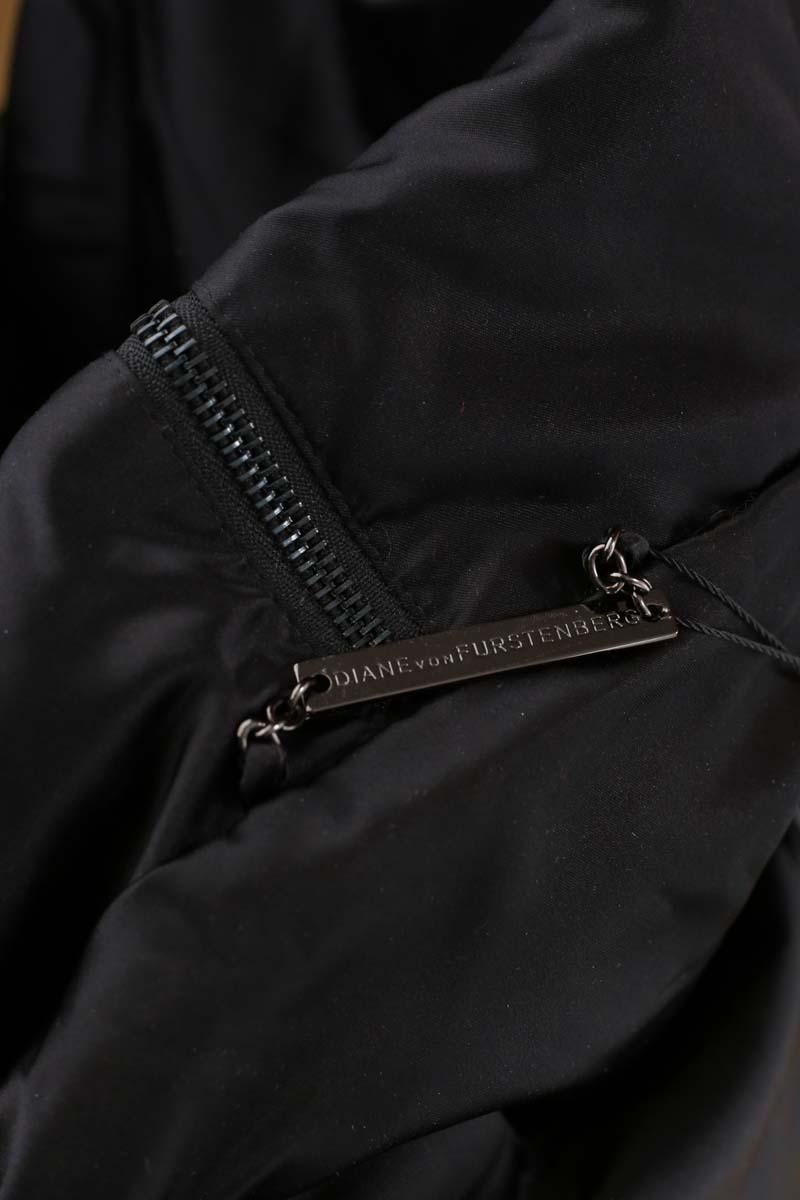 Lightweight quilted padded jacket with high neck DIANE VON FURSTENBERG - Seconde Main Black