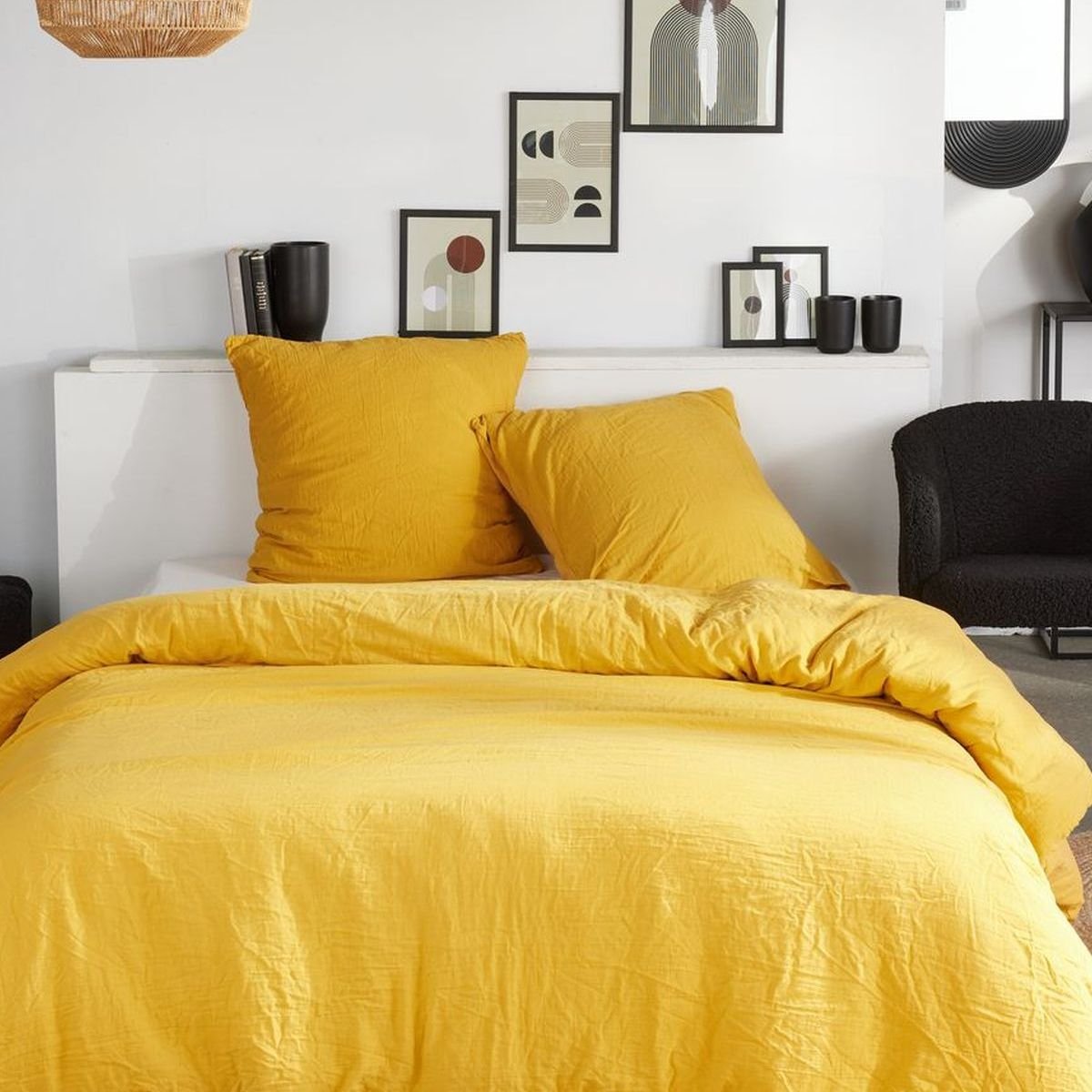 Parure de lit en coton TODAY LINGE DE MAISON Jaune