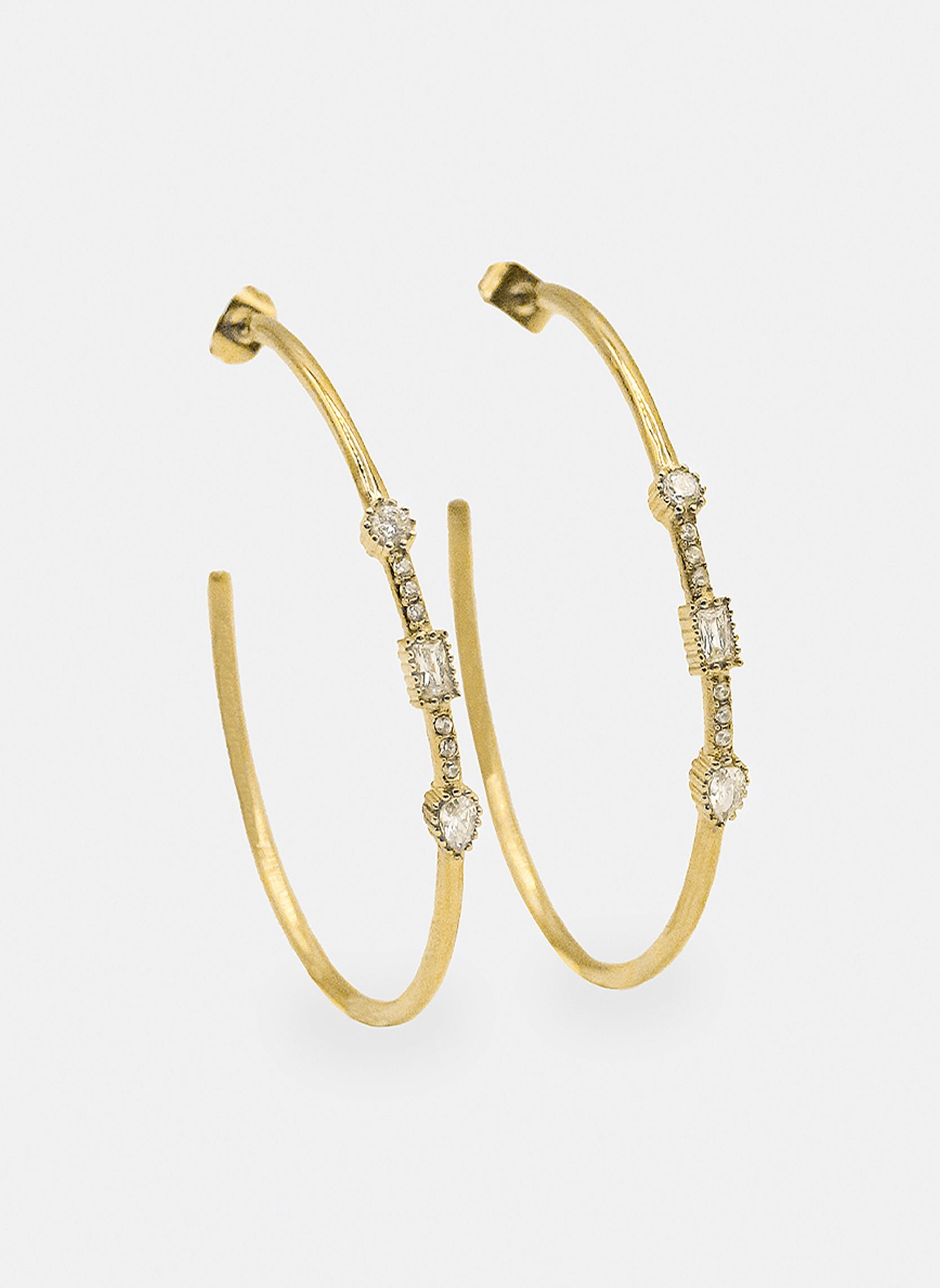 Star-studded Sunita hoop earrings AEC Paris Golden