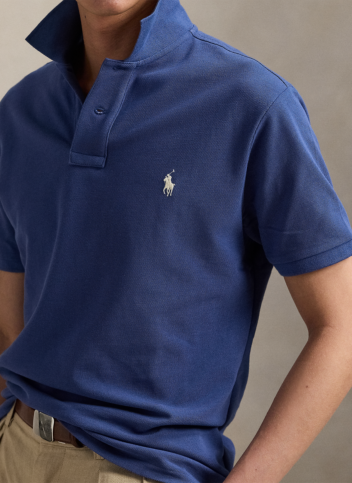 Polo slim-fit en coton POLO RALPH LAUREN Bleu