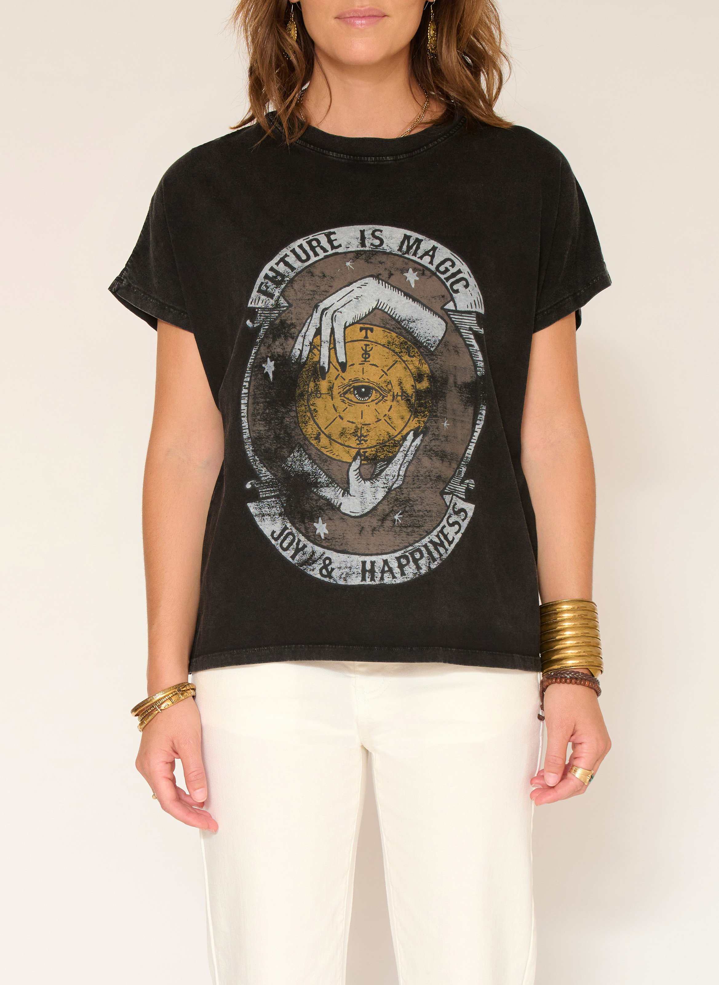 Oversized cotton T-shirt MKT Black